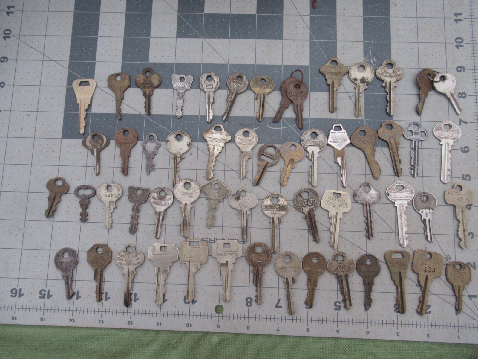 Lot of 57 Assorted Vintage Keys
