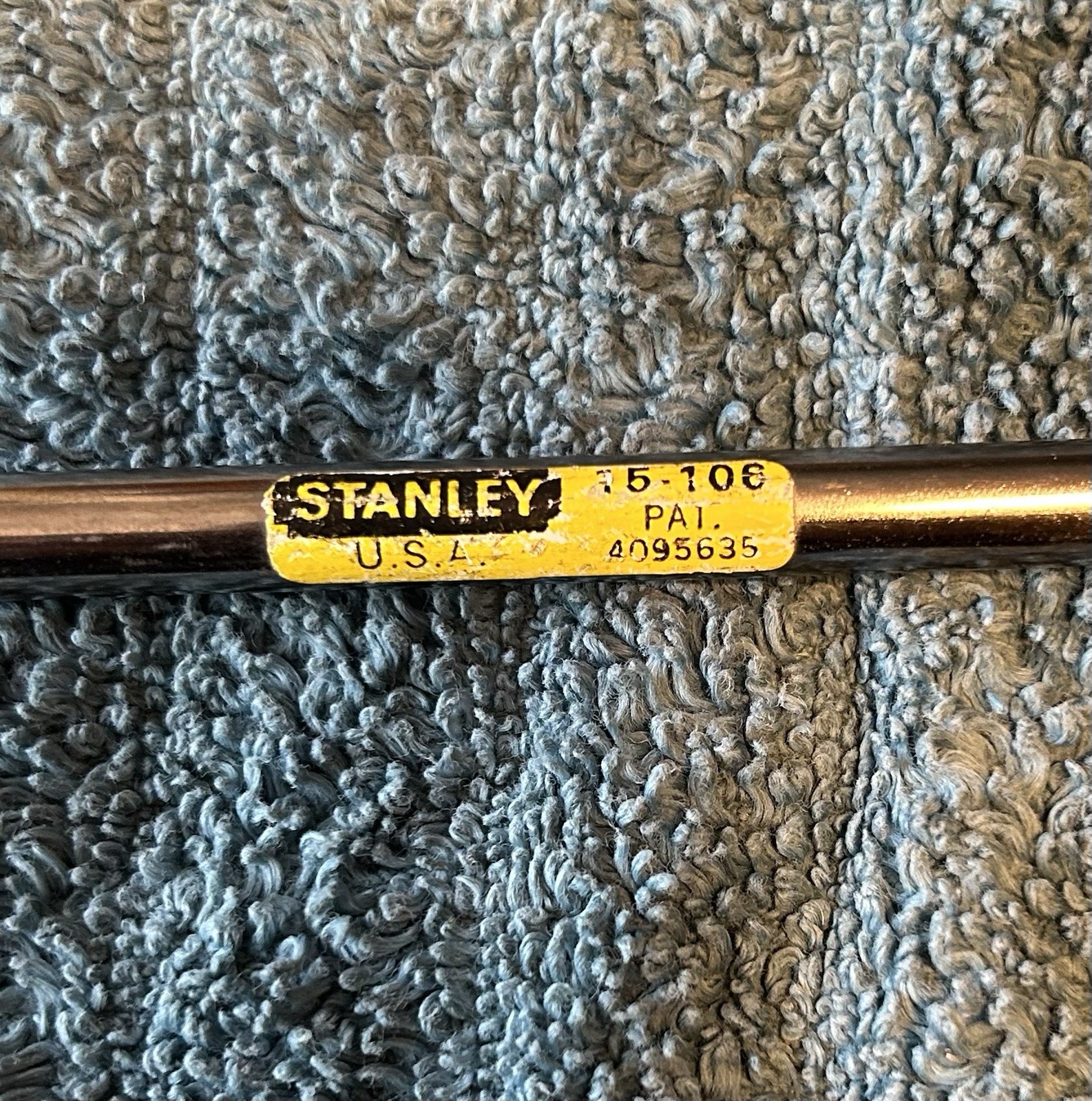 Vintage Stanley No. 15-106 Coping Saw USA. Wood Handle Red Lacquer Pristine!