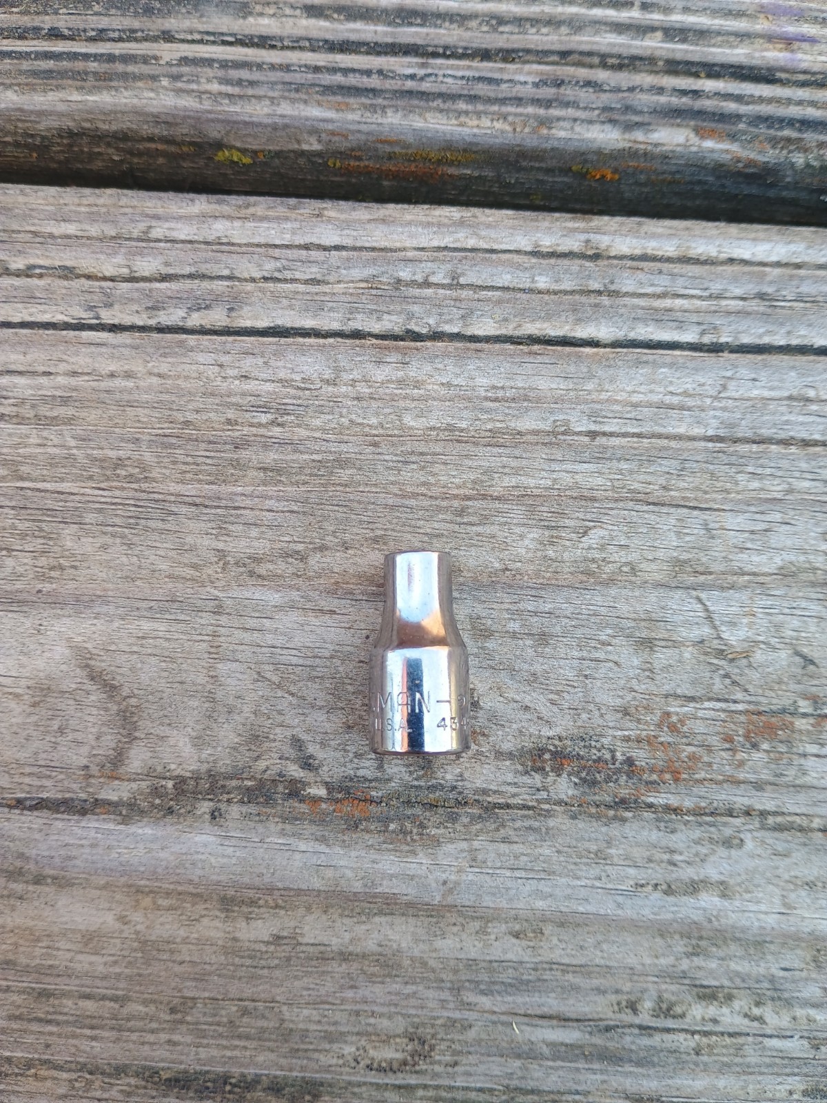 Vintage Craftsman 3/16″ 6 Point Shallow Socket 1/4″ Drive Inverted G 43491 USA