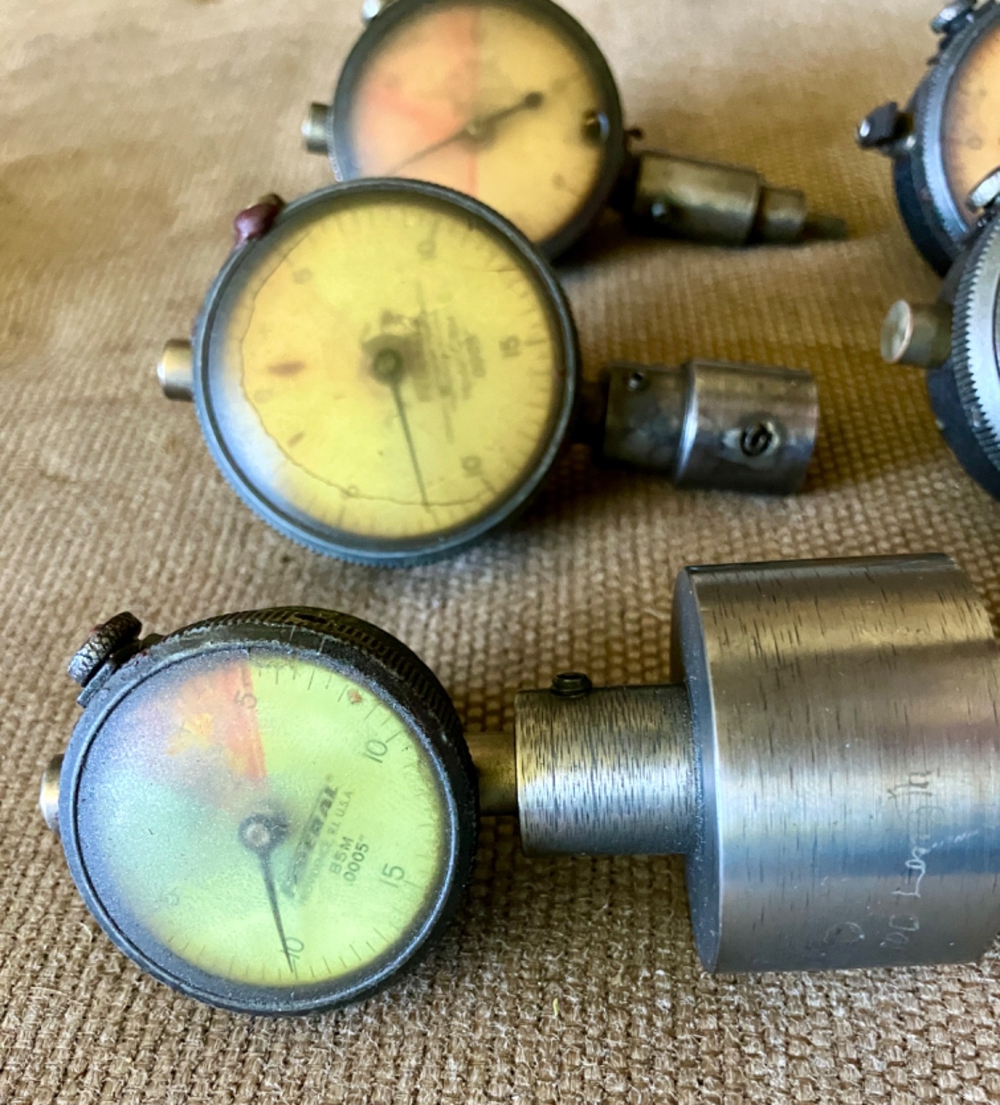 Lot of 6 Federal Dial Indicators C5M C3W B5M – USA