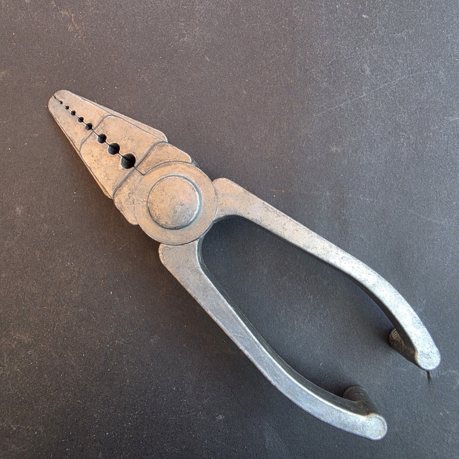 Vintage Nail Holder Pliers Made In USSR Aluminum Great Condition
