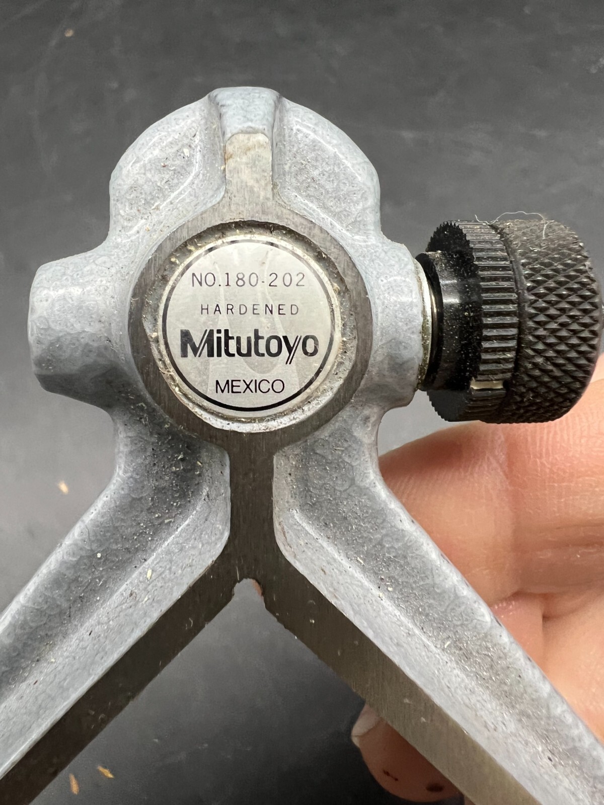 MITUTOYO Mexico HARDENED MACHINIST HEAD CENTER FINDER-No. 180-202 12″ Blade