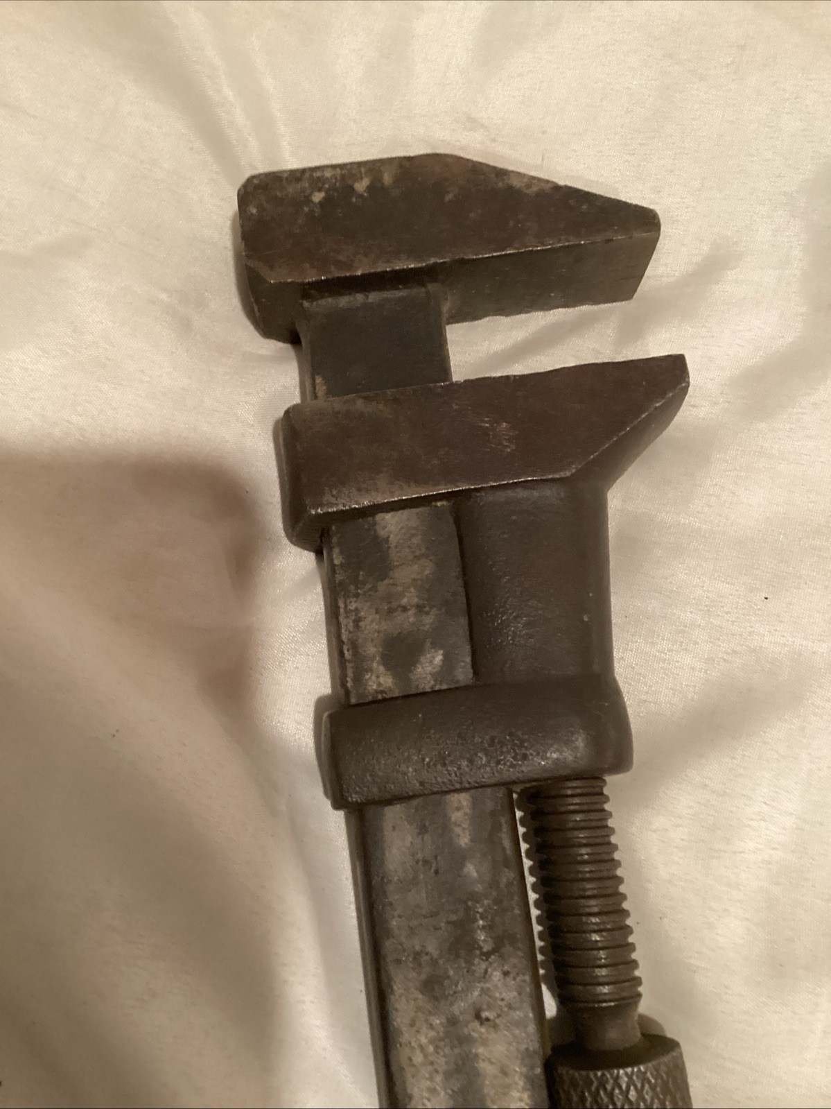 Vintage Williams & Co. WB Wooden Handle Monkey Wrench 12” USA