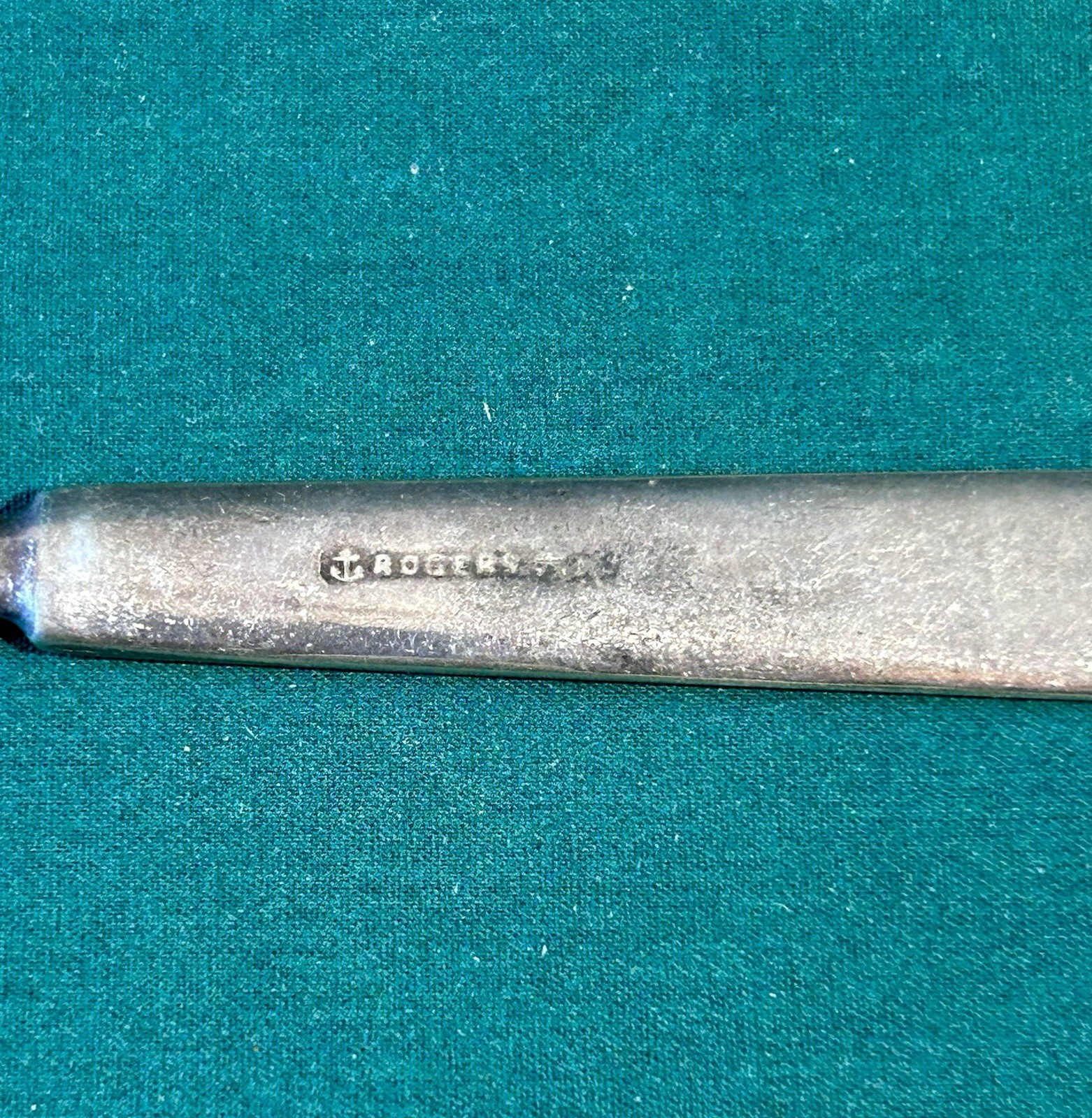 4 Handmade Crochet Hooks, Tools Woodworking, Leather? Rogers Silverplate RARE!