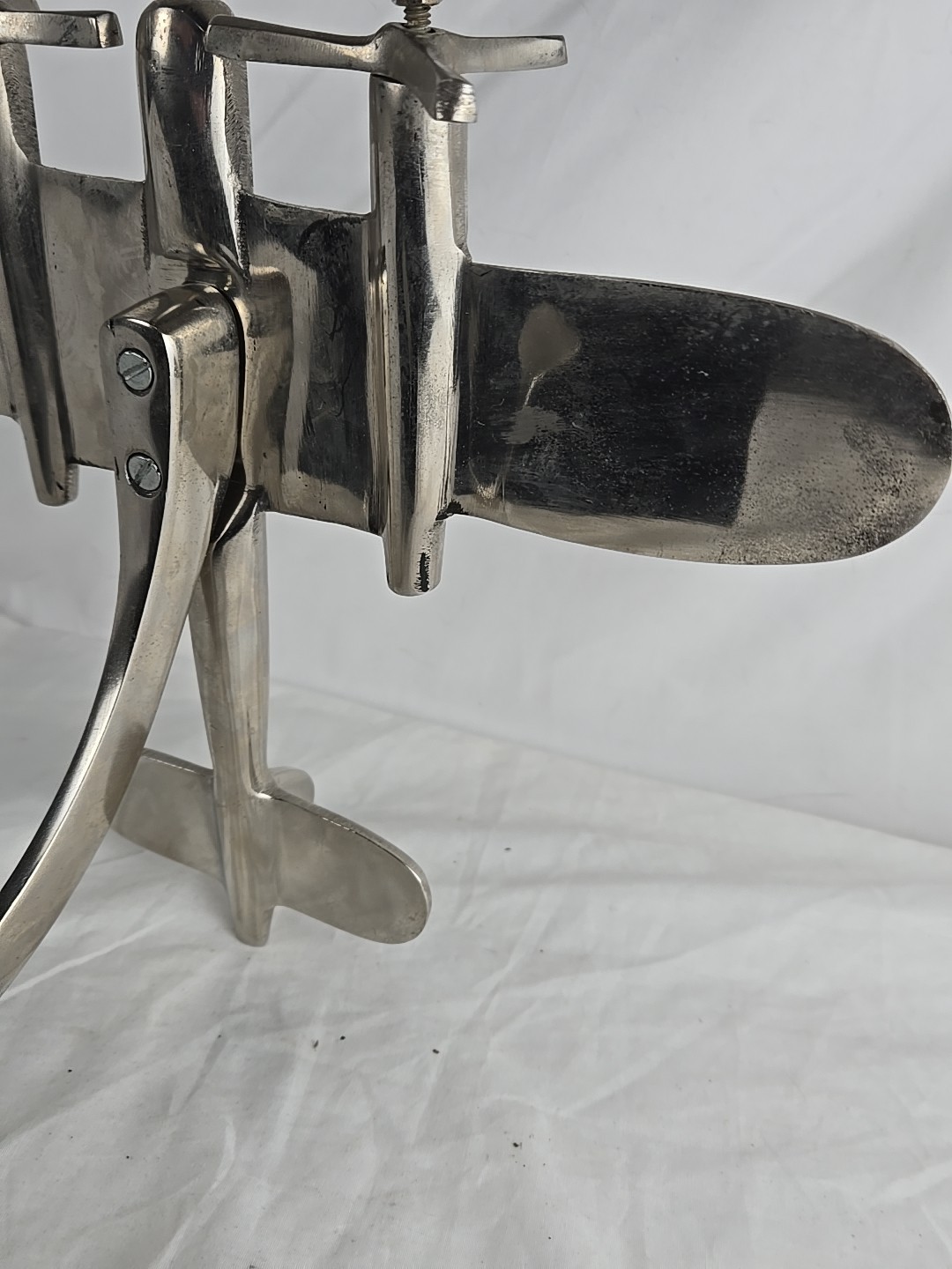 Plane Stainless Executive Airplane Desk Decor 11″ x 12″ x 12″ Aeroplane AvGeek