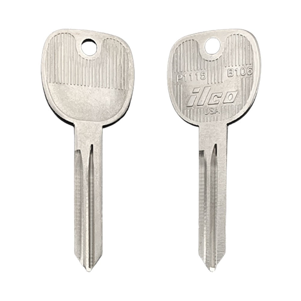 B106, P1115 Key Blank Nickel