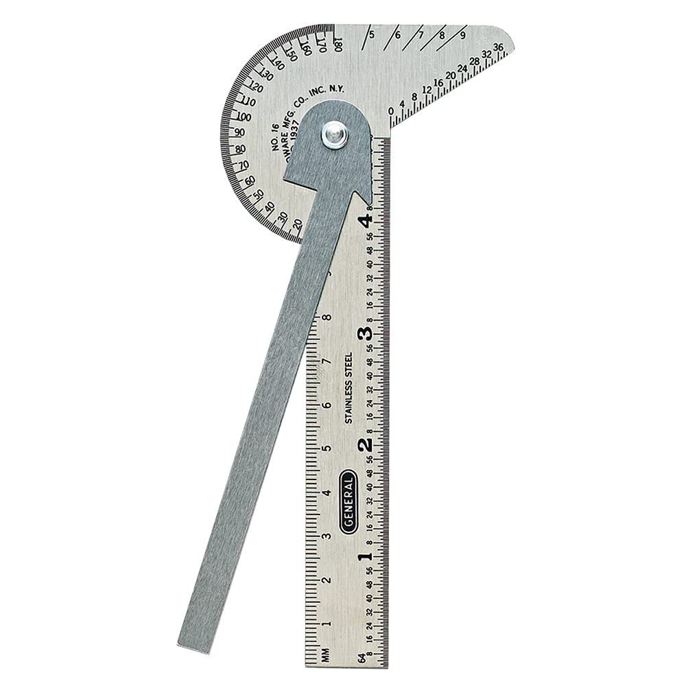 General Tools Pocket-Sized 6-In-1 Multi Use Ruler and Gauge No Size, Color