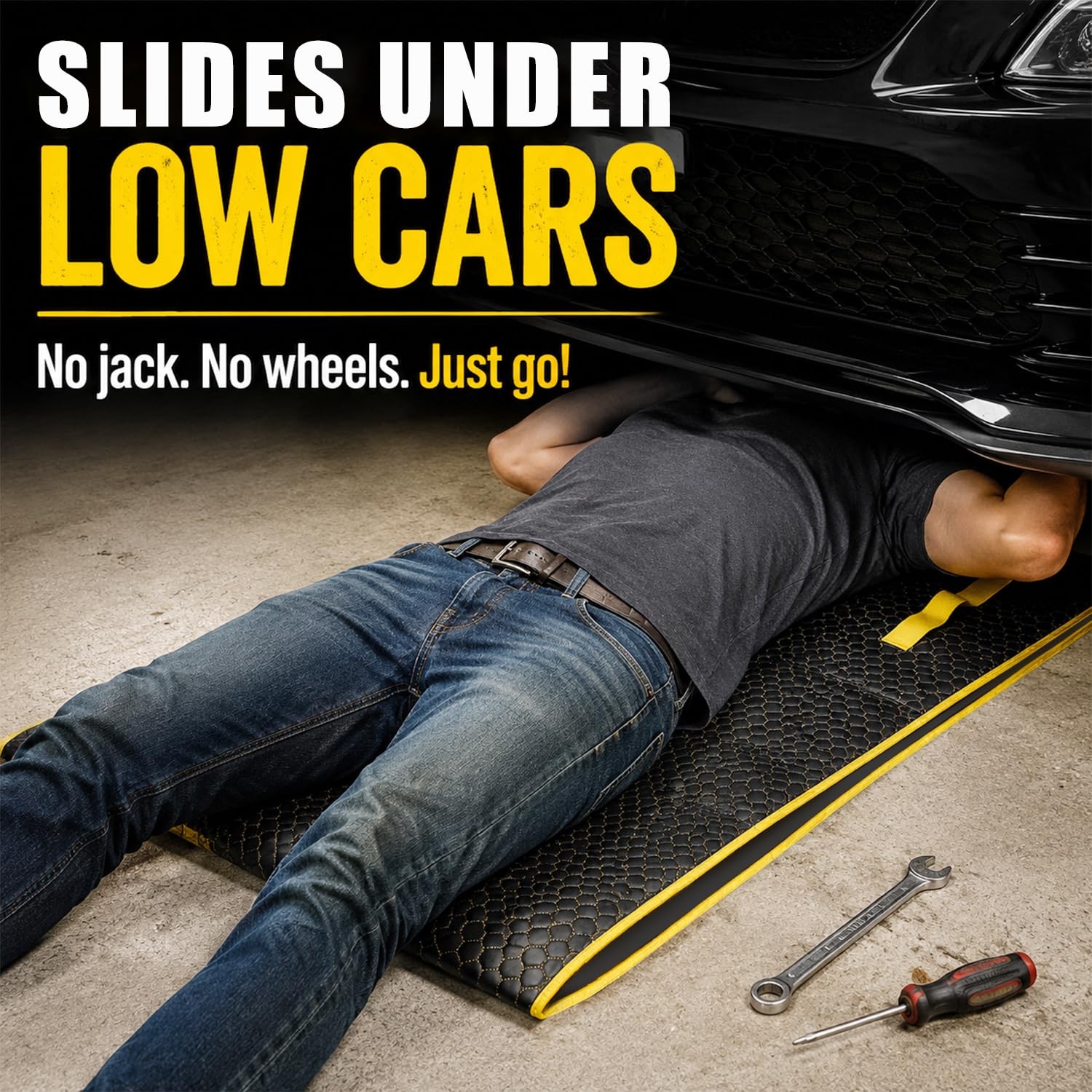 Magic Rolling Creeper Mat Portable Mechanics Garage Car Repair Storage Bag Cool