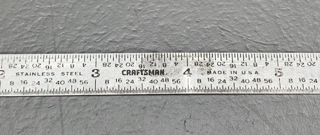 Craftsman No. 40996 6” Stainless Steel Rule T0225