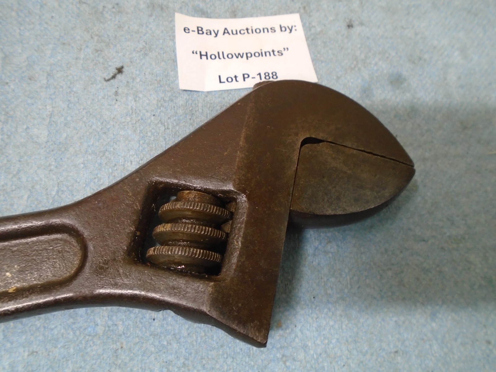 Utica vintage No. 90-12 Adjustable Wrench 12″ w/ 1-3/8″ Capacity P188