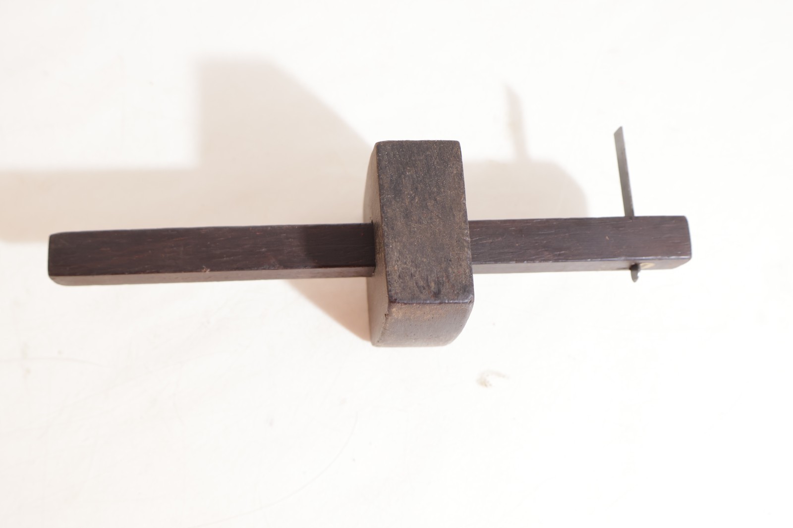 NICE MORTISE MARKING GAUGE ROSEWOOD ? 8 iNCHES GOOD CONDITION MUST SEE 253 tag 2