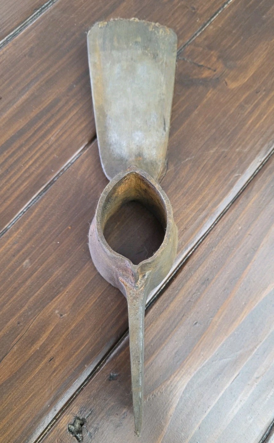 Vintage IRON CITY Double Bit Axe Head / Grub Hoe Mattock Head