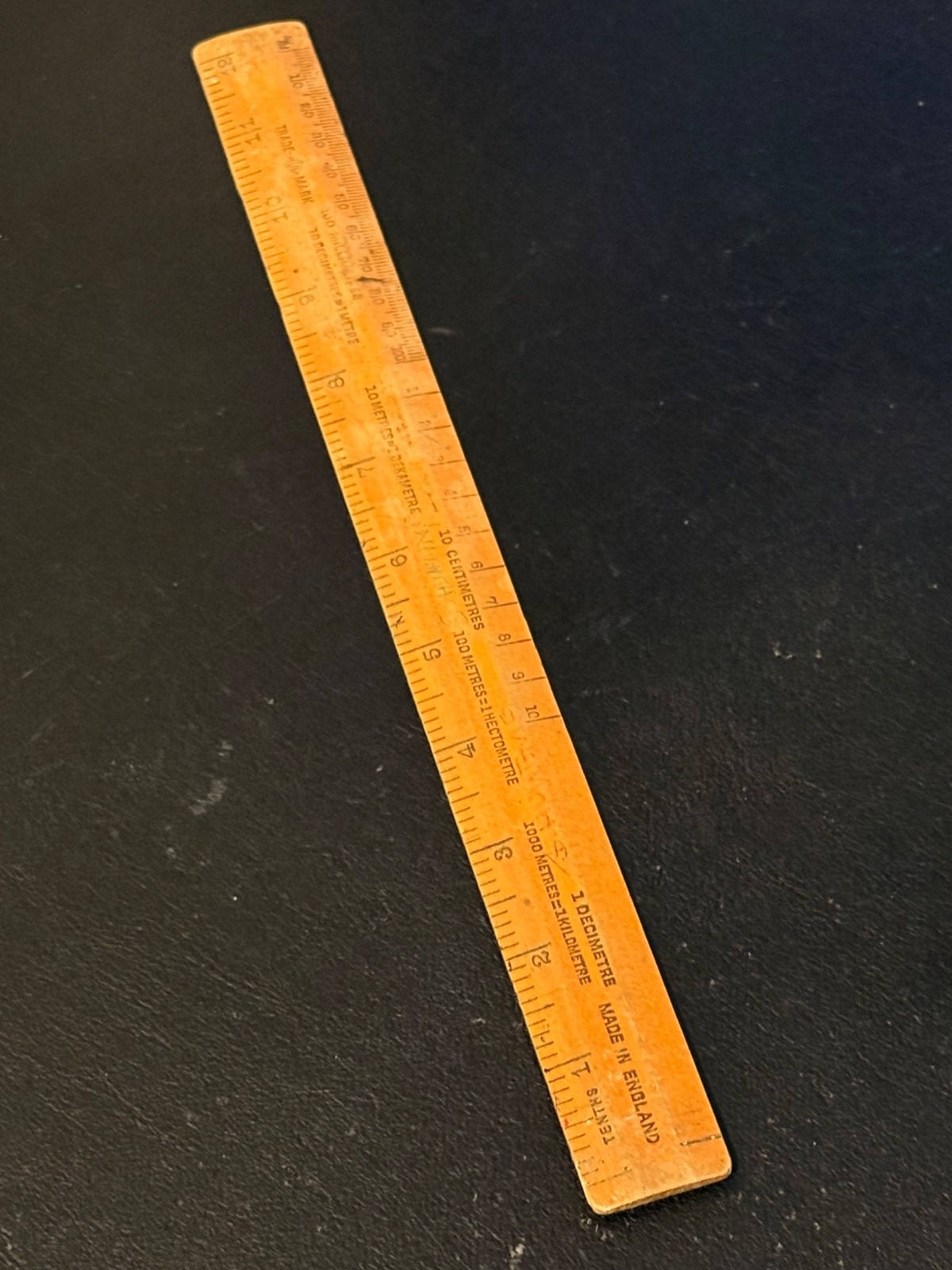 Vintage HELIX Wooden Ruler 12 Inches – Made In England – Retro