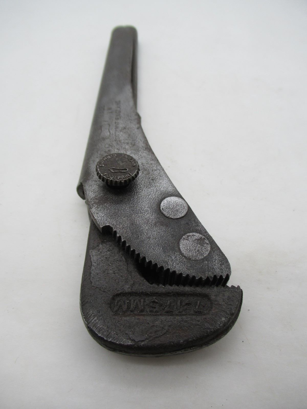 Nice Vintage Footprint Sheffield 7″ 175mm Pipe Wrench Pliers