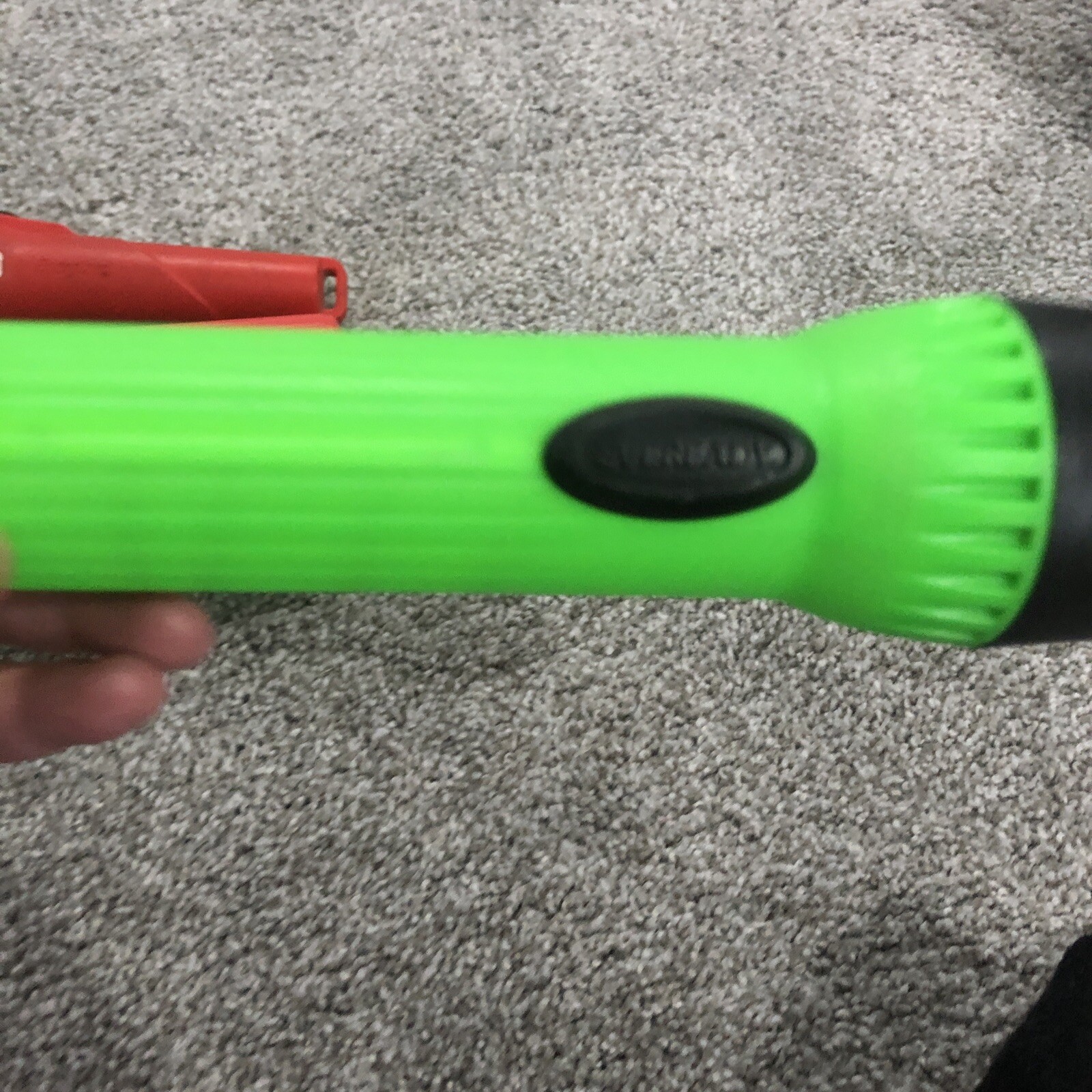 (4) Red and Green EVEREADY Energizer Plastic Flashlight Vintage Handheld Working