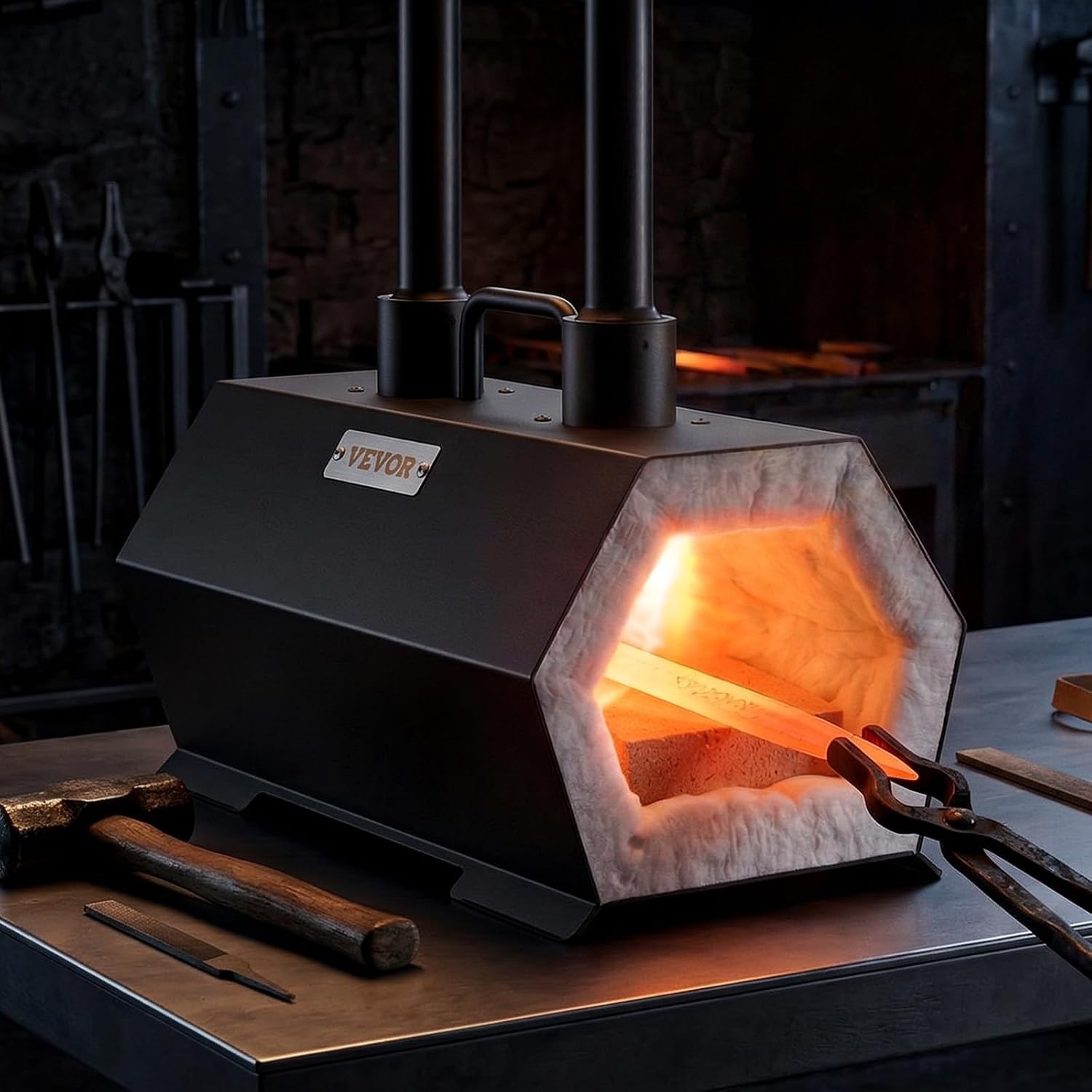 High-Performance Portable Propane Forge – 2600°F with Pre-Installed Accessories