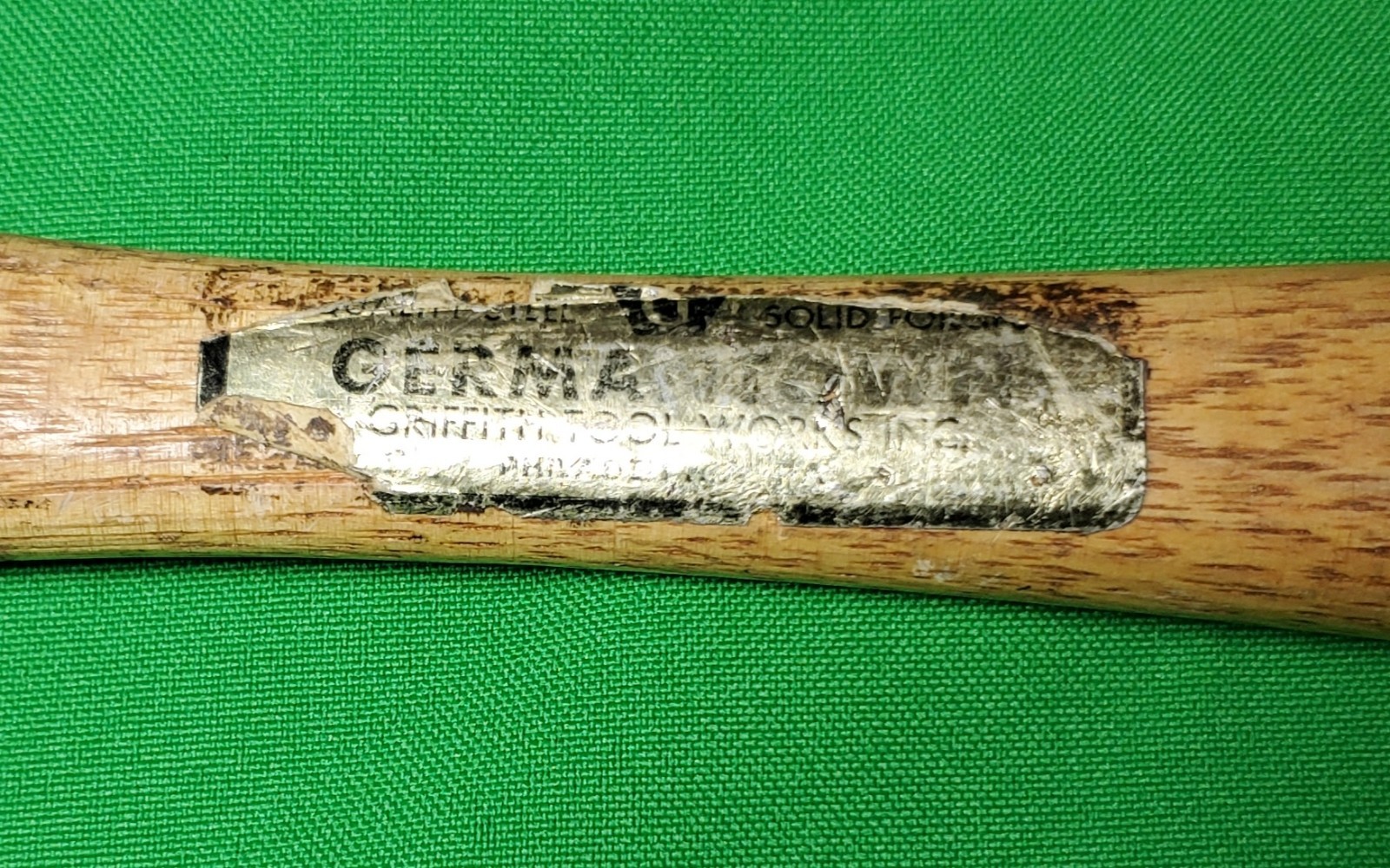 Lot of 2 Germantown Griffith Cross Peen 16 oz. Hammers Carpentry Blacksmithing