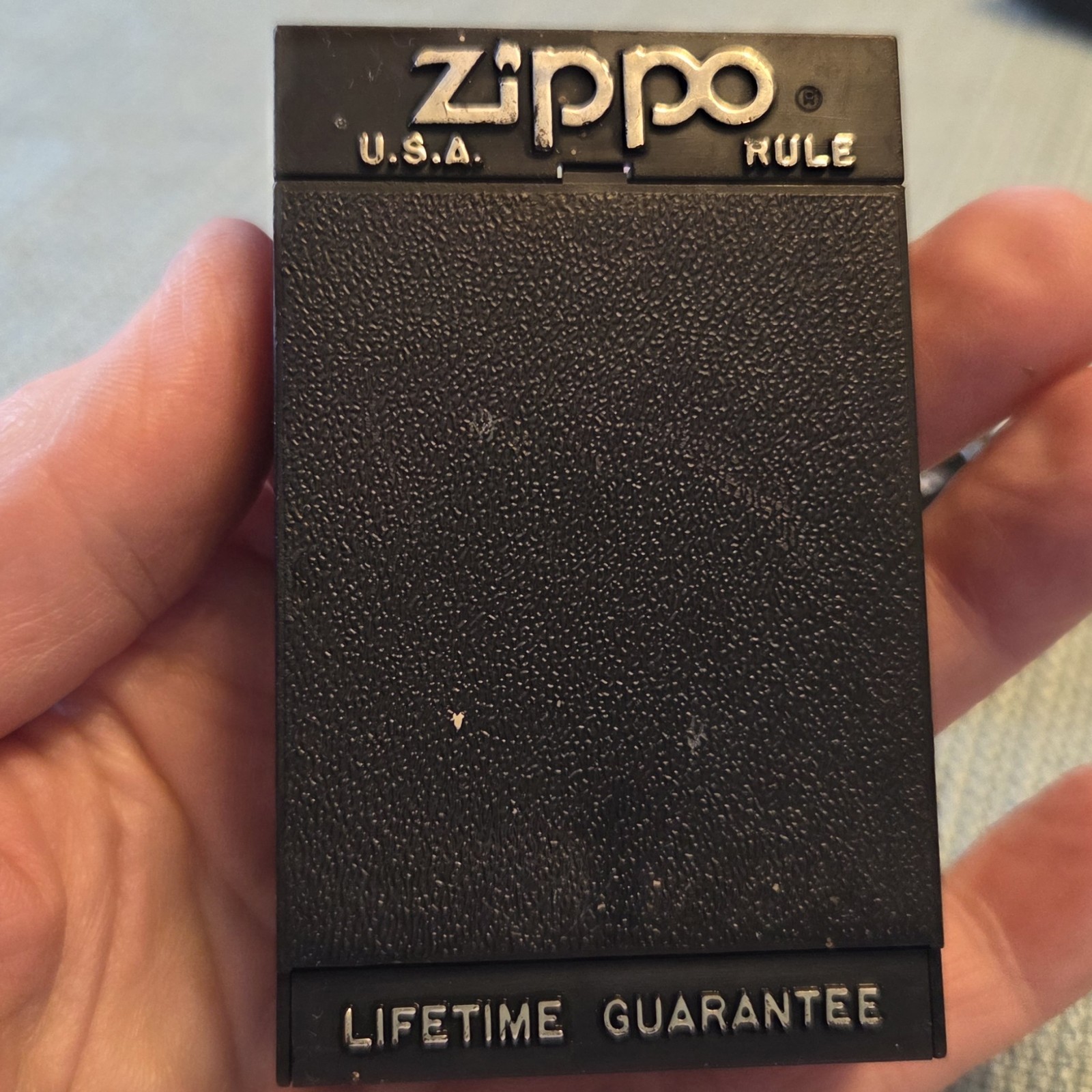 Zippo Rule X2 Speed Files Advertising & Lufkin Architects Scale Yellow Clad W393