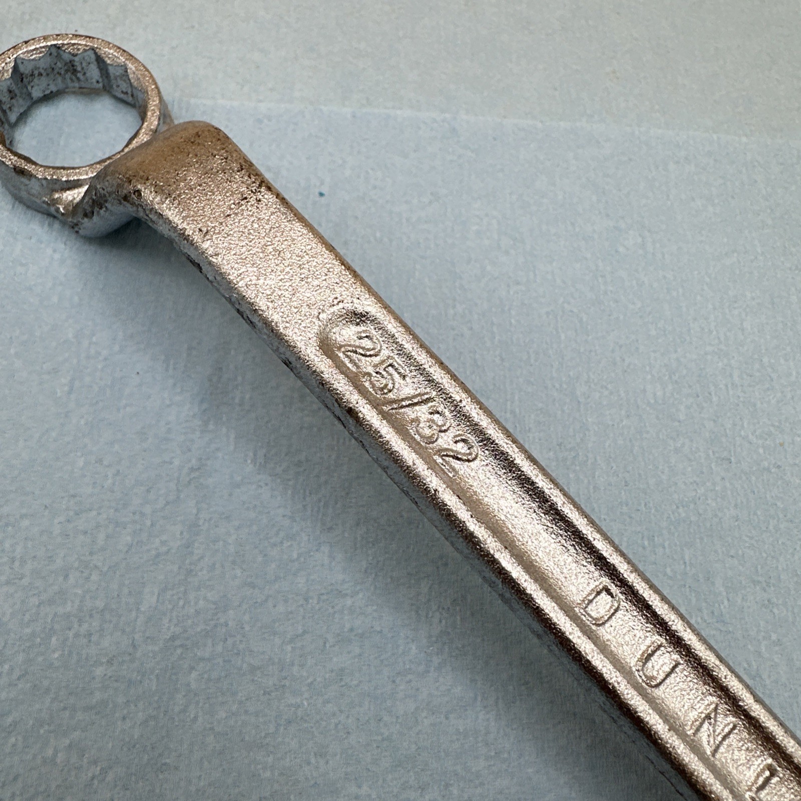 Vintage DUNLAP Tools Deep Offset Box End Wrench 3/4”x 25/32” USA