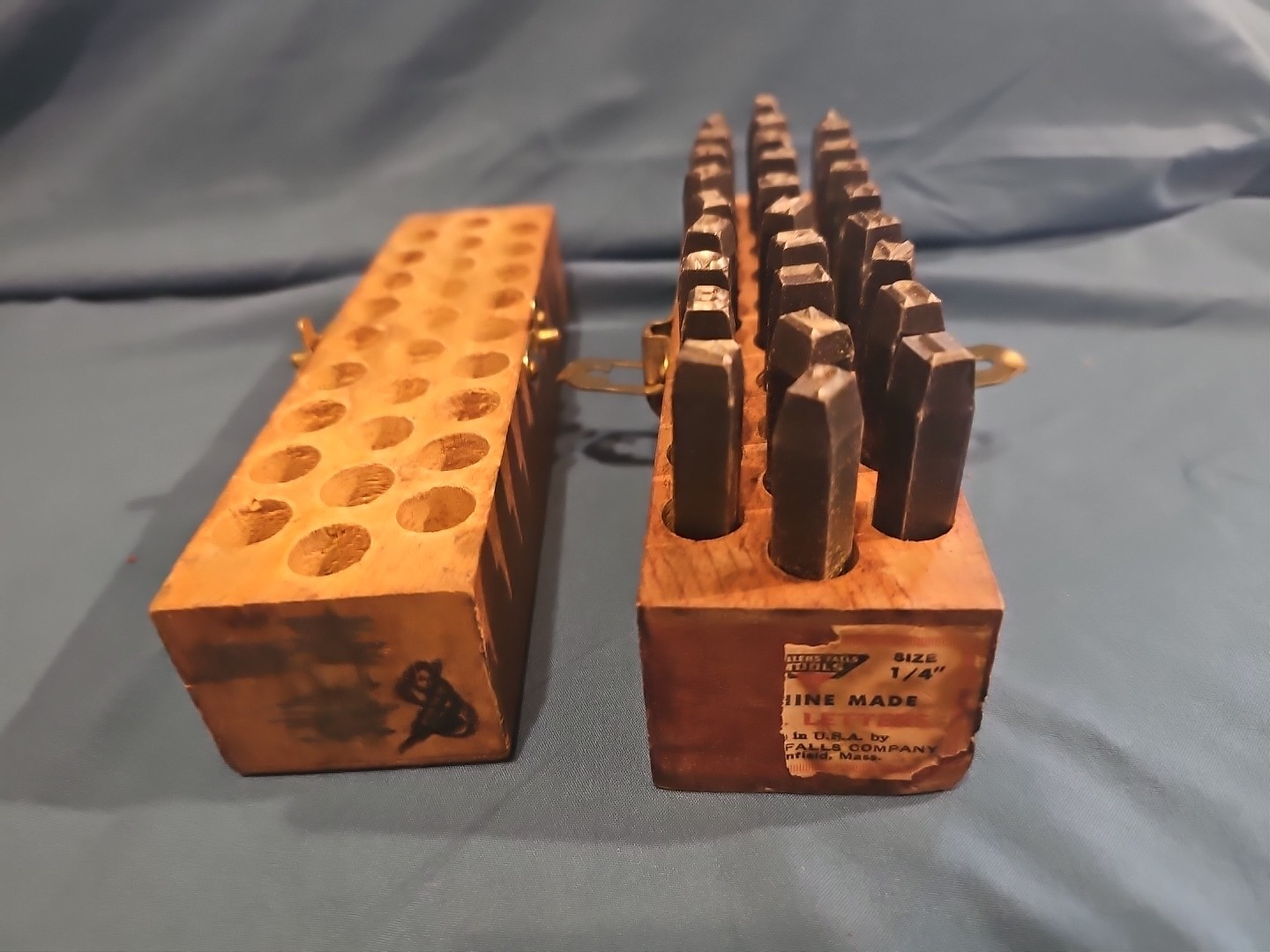 Vintage Miller Falls Tools Steel Stamps 1/4” Letters