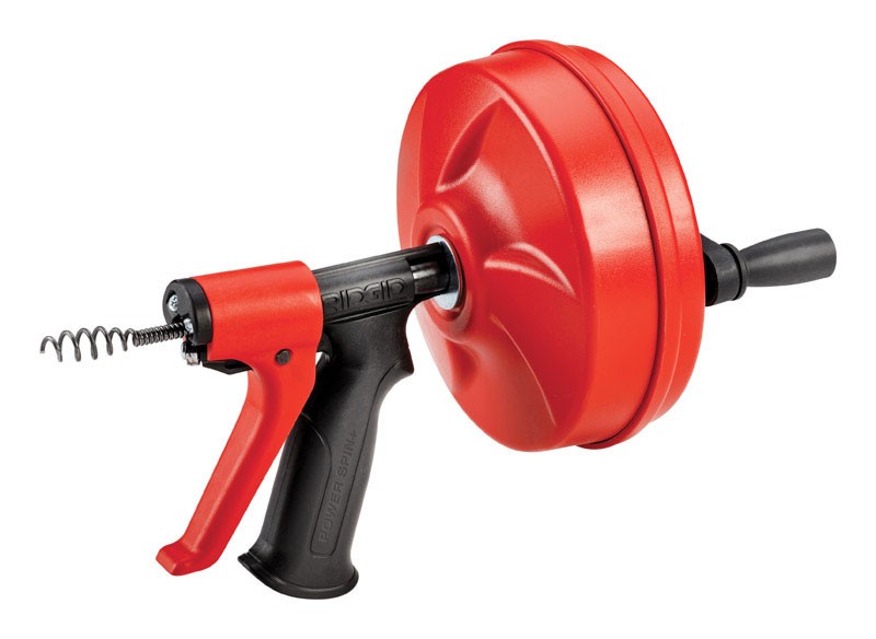 Ridgid 57043 Manual Power Pistol Grip Winding Drum Auger 1/4 Dia. x 25 ft. L – O