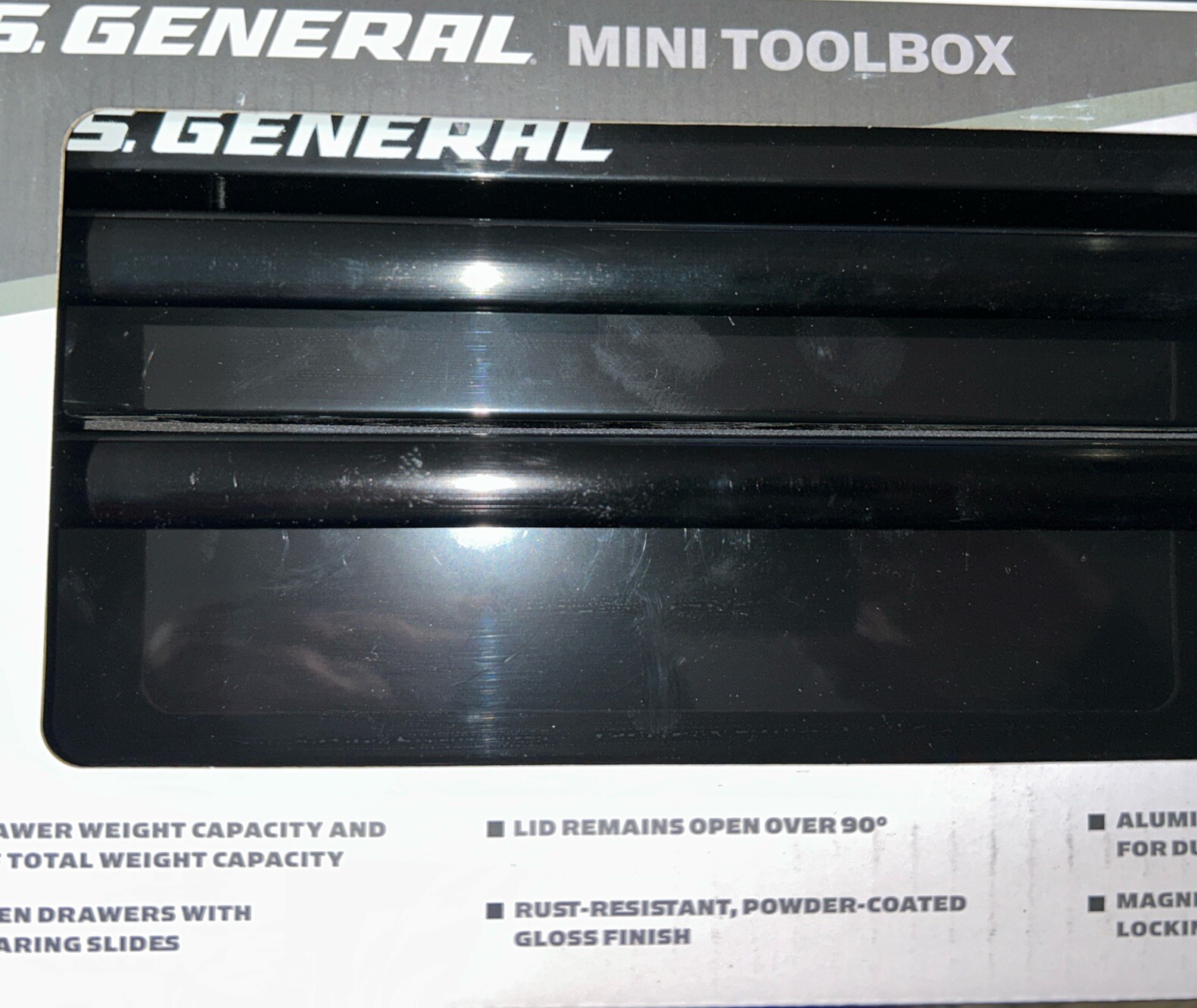 US GENERAL MINI TOOLBOX – Brand New, Unopened, Black