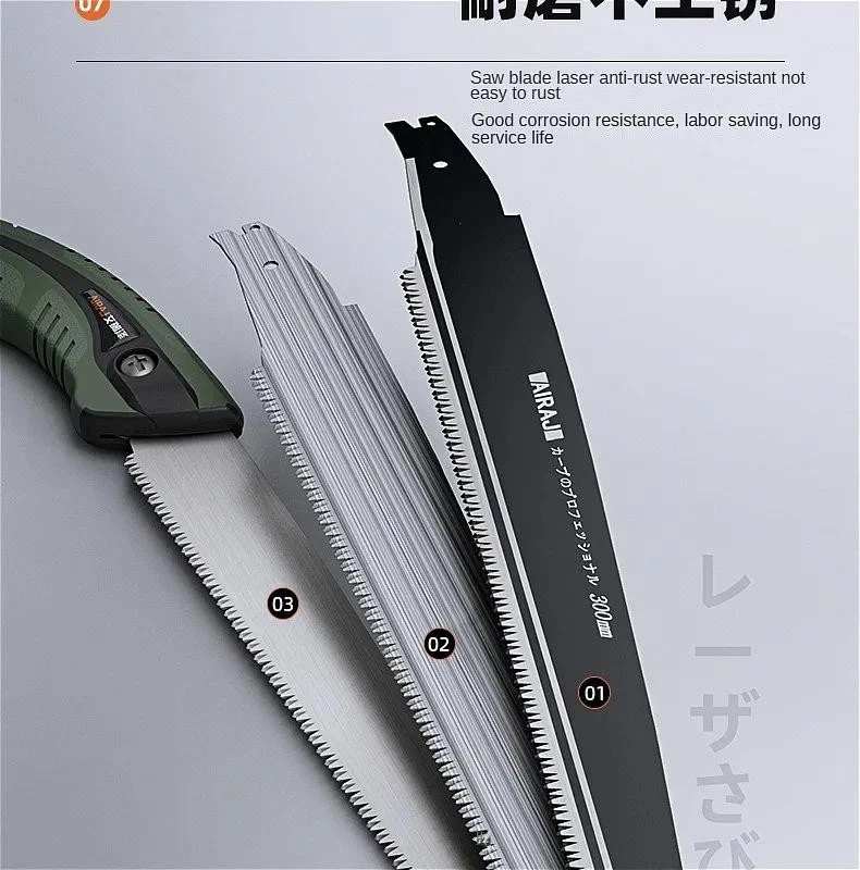 Japanese Style Hand Saw Sharp Blade Woodworking Tree Pruning Garden Tool
