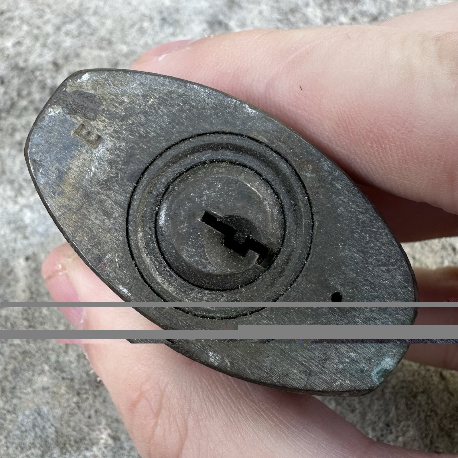 Seaboard Coast Line S.C.L. Brass Signal Lock – No Key – Locked