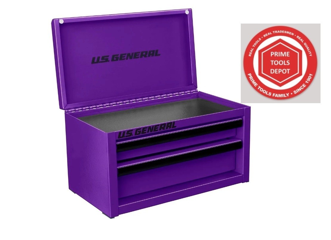 Mini Steel Toolbox, Purple, U.S. GENERAL, *BRAND NEW IN THE BOX* 73279
