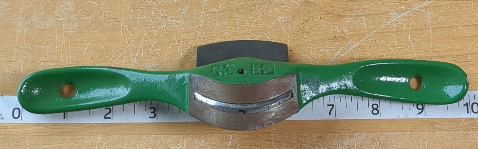 Kunz No. 50 Cooper’s Convex Spokeshave Cast Iron Body, 10″ Long
