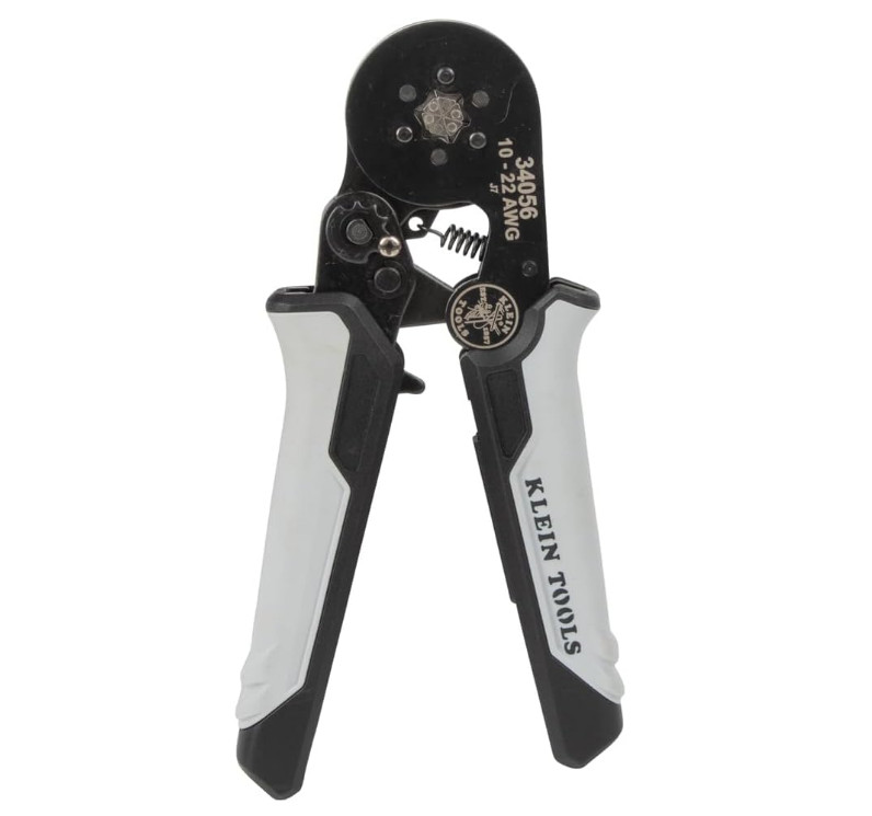 Klein Tools 34056 Ferrule Crimping Tool, Hex Crimper Pliers for 10 to 22 AWG Wir