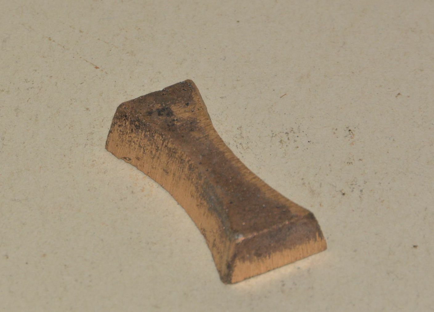 Bronze casting to hold down wedge Norris-type English wood fill plane 1 3/8″