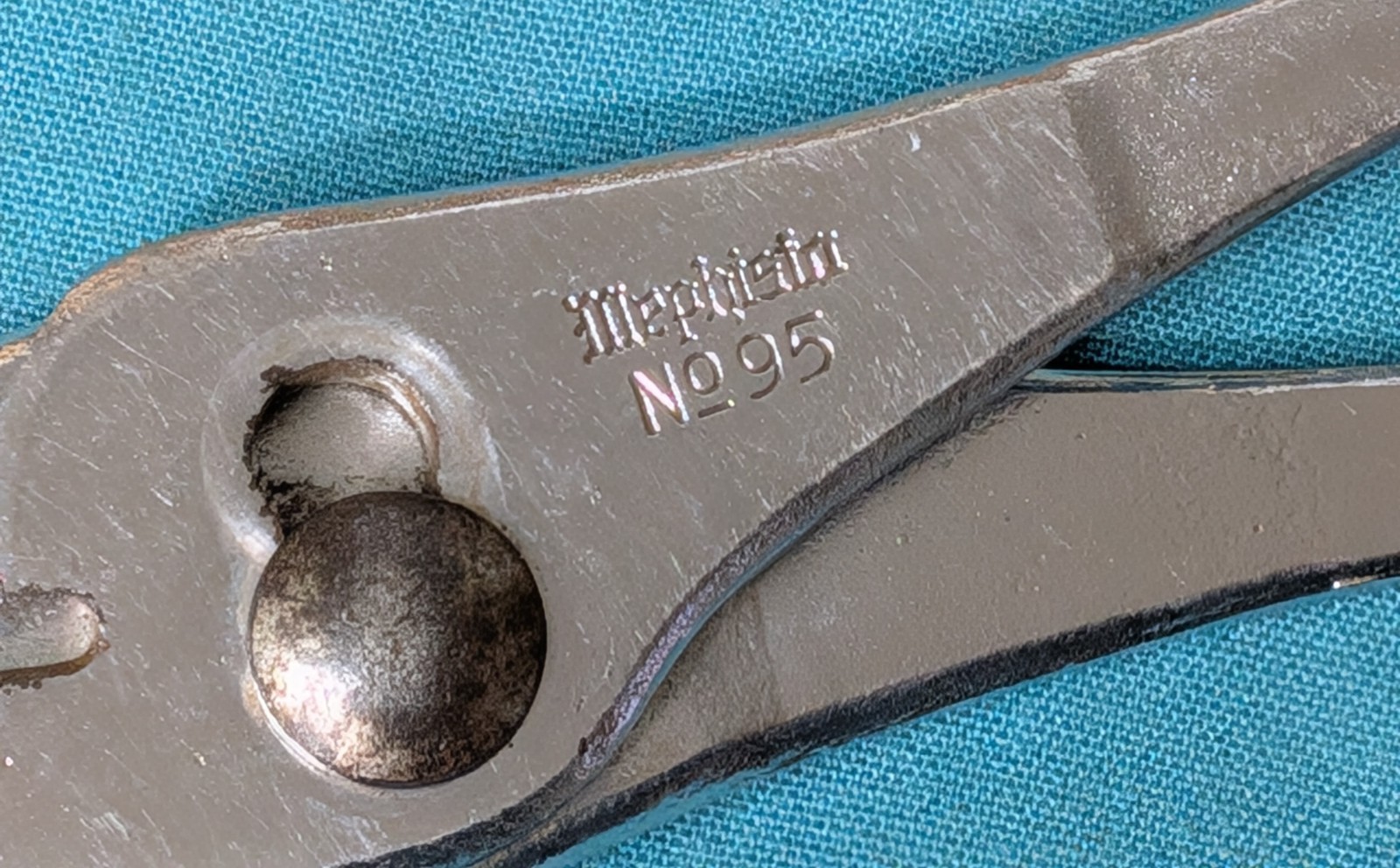 Vintage MEPHISTO Heavy Duty No. 95 Slip-Joint Pliers 9.5” Long Made in the USA