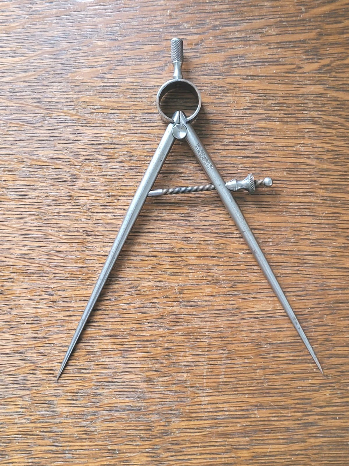 Vintage L. S. Starrett 5 1/2″ Round Leg Spring Divider USA
