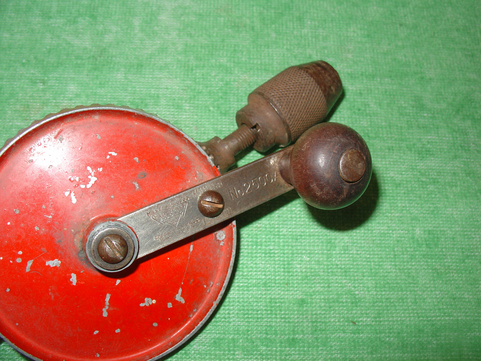 VINTAGE MILLERS FALLS No.2500A EGGBEATER HAND DRILL MADE IN USA