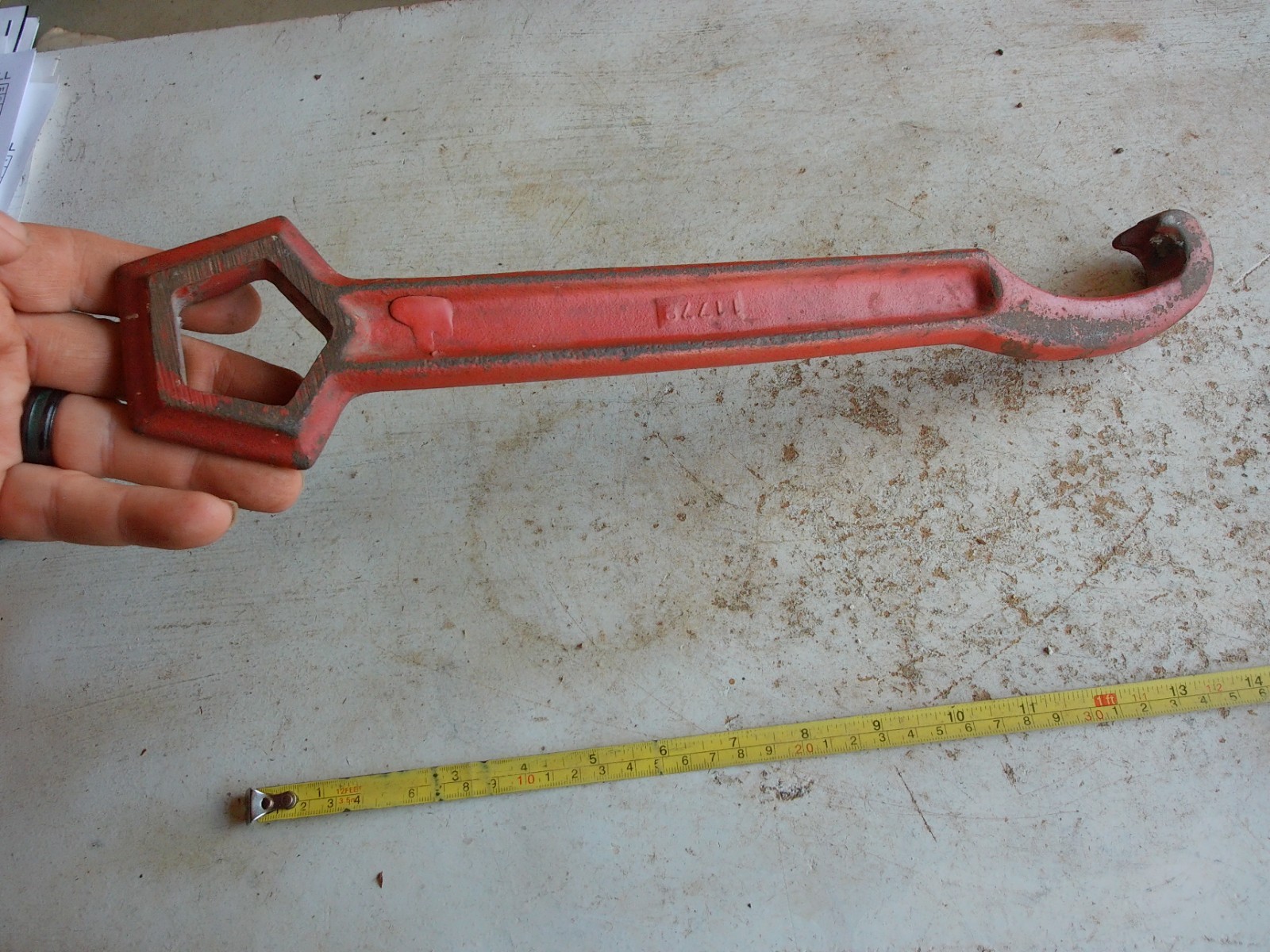 Antique Farm Implement Wrench Tool Marked 53205 Only 1 on eBay! Lot 26-22-Q4