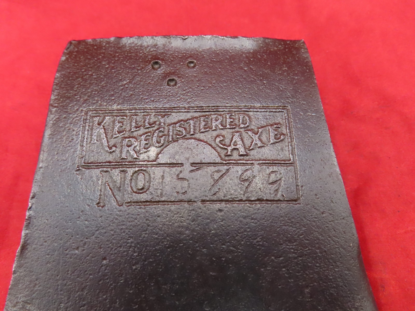 VTG TRUE TEMPER KELLY REGISTERED #3 or 8 S/N-15899 AXE HEAD 3 DOT 3 lb 8.5 oz
