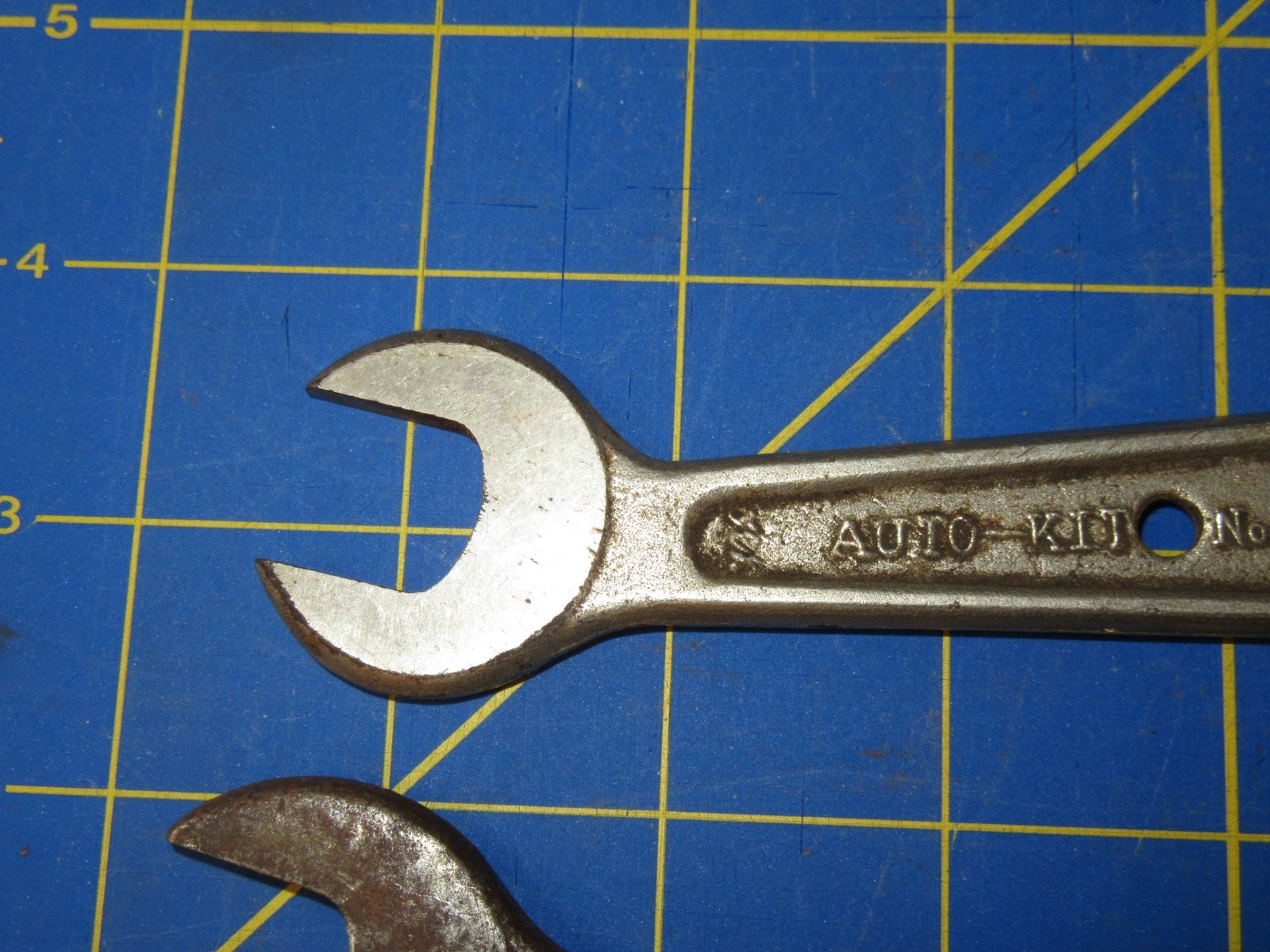 Vintage Auto-Kit No. 100 Wrench, 1930s-40s, Forged Vanadium Steel 5/8, 9/16, 3/4