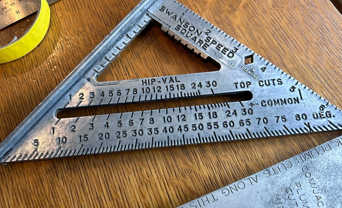 1987 Swanson 7″ Speed Square -Stanley 46-050 Speed Square Aluminum USA 🇺🇸 Made