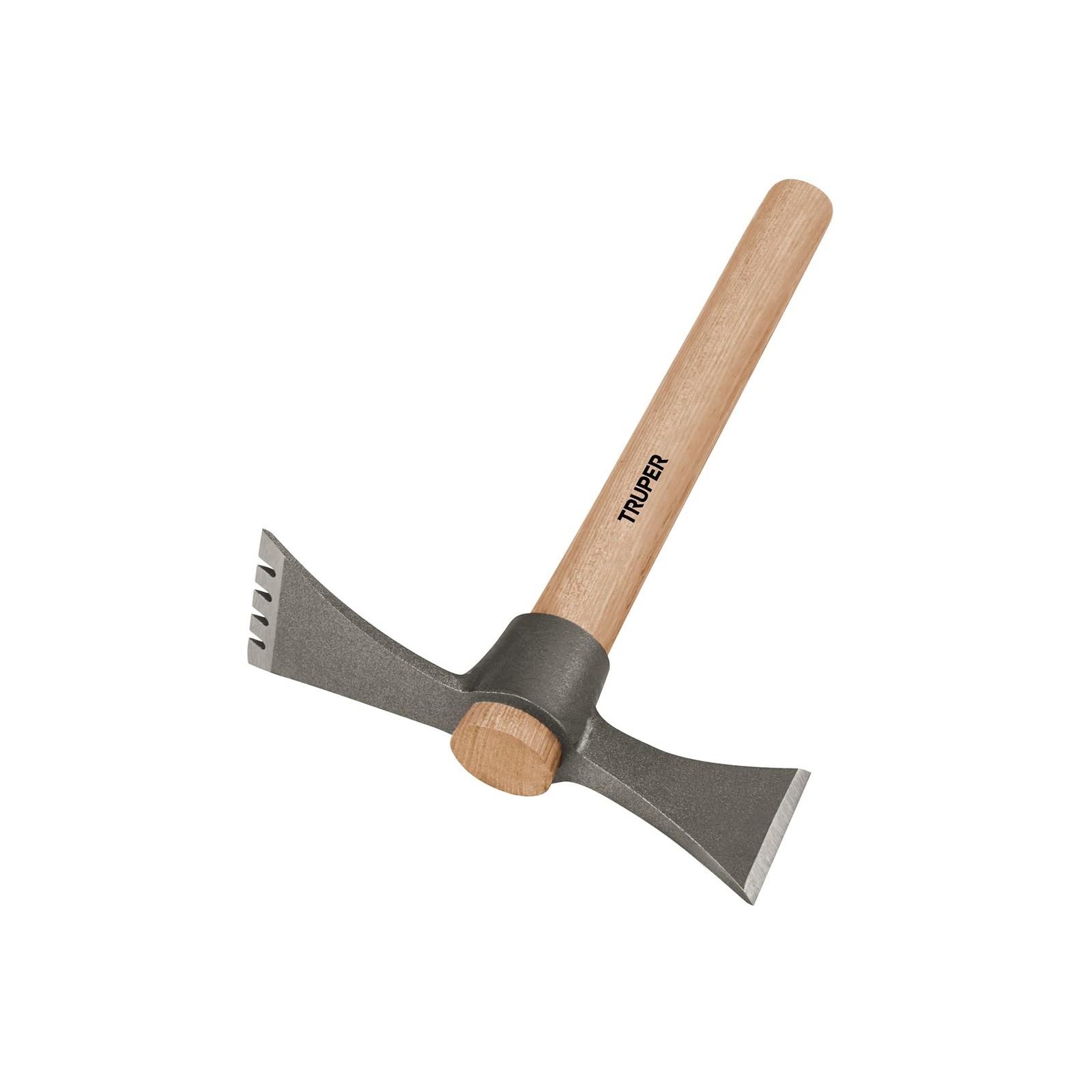 Mattock-Axe Tool, 20 oz Forged 5160 Chrome Steel Head with 3-3/8-Inch Chisel,…