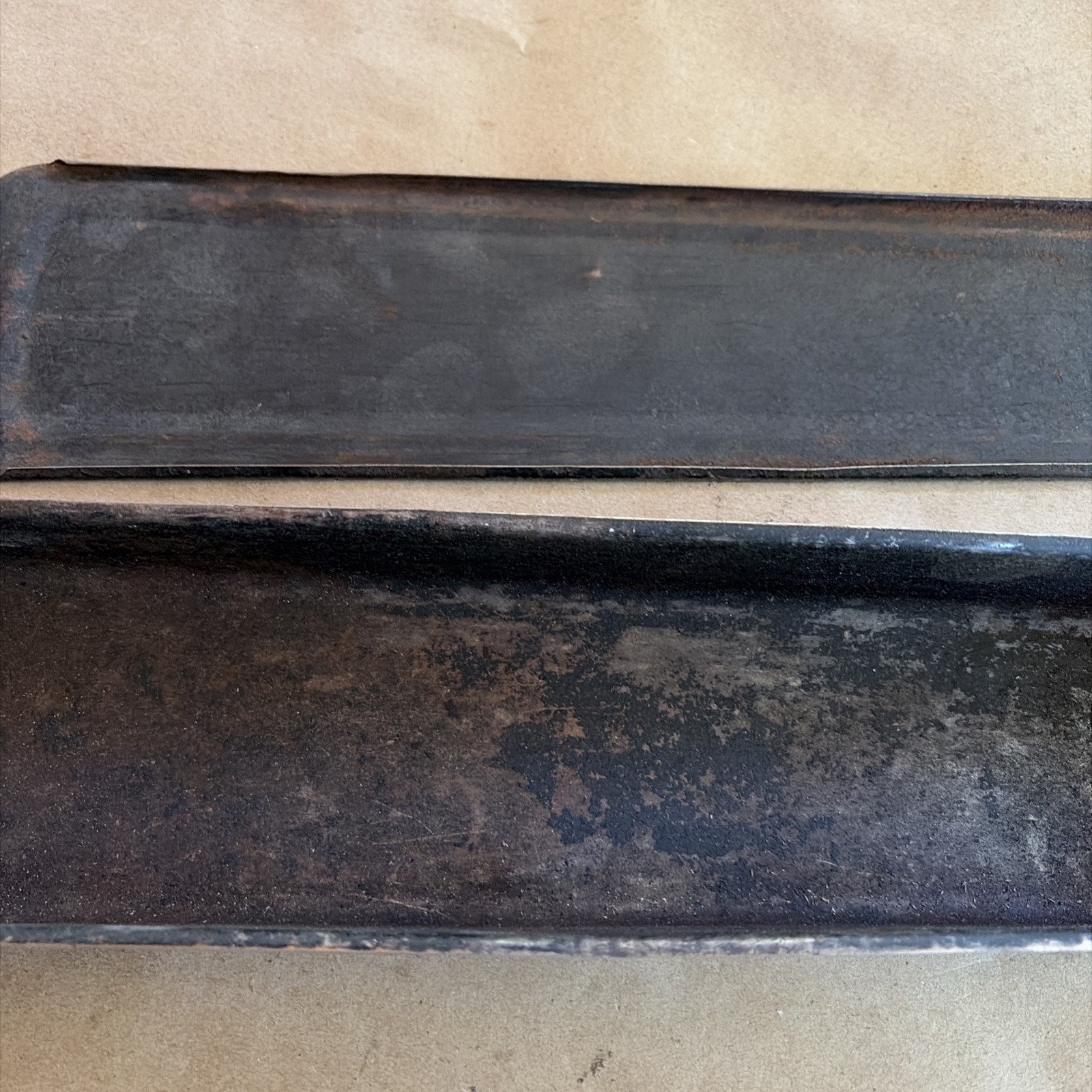 Vintage Fulton Metal Sliding Lid Tool Box For Motorcycle 12″ x 3″ x 1.5″ Black