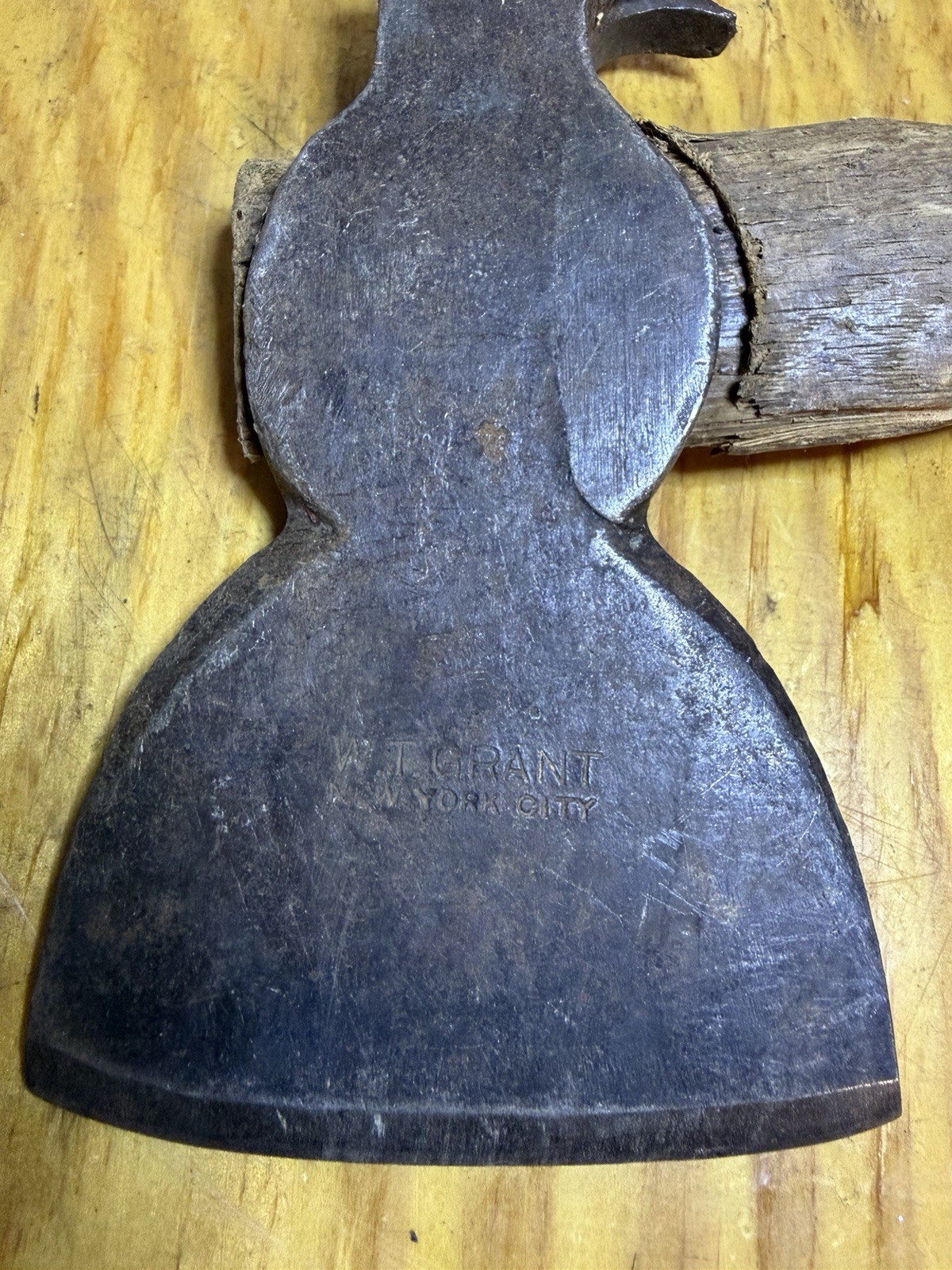 Rare W. T. Grant Carpenters Hatchet With Nail Puller Antique Hatchet