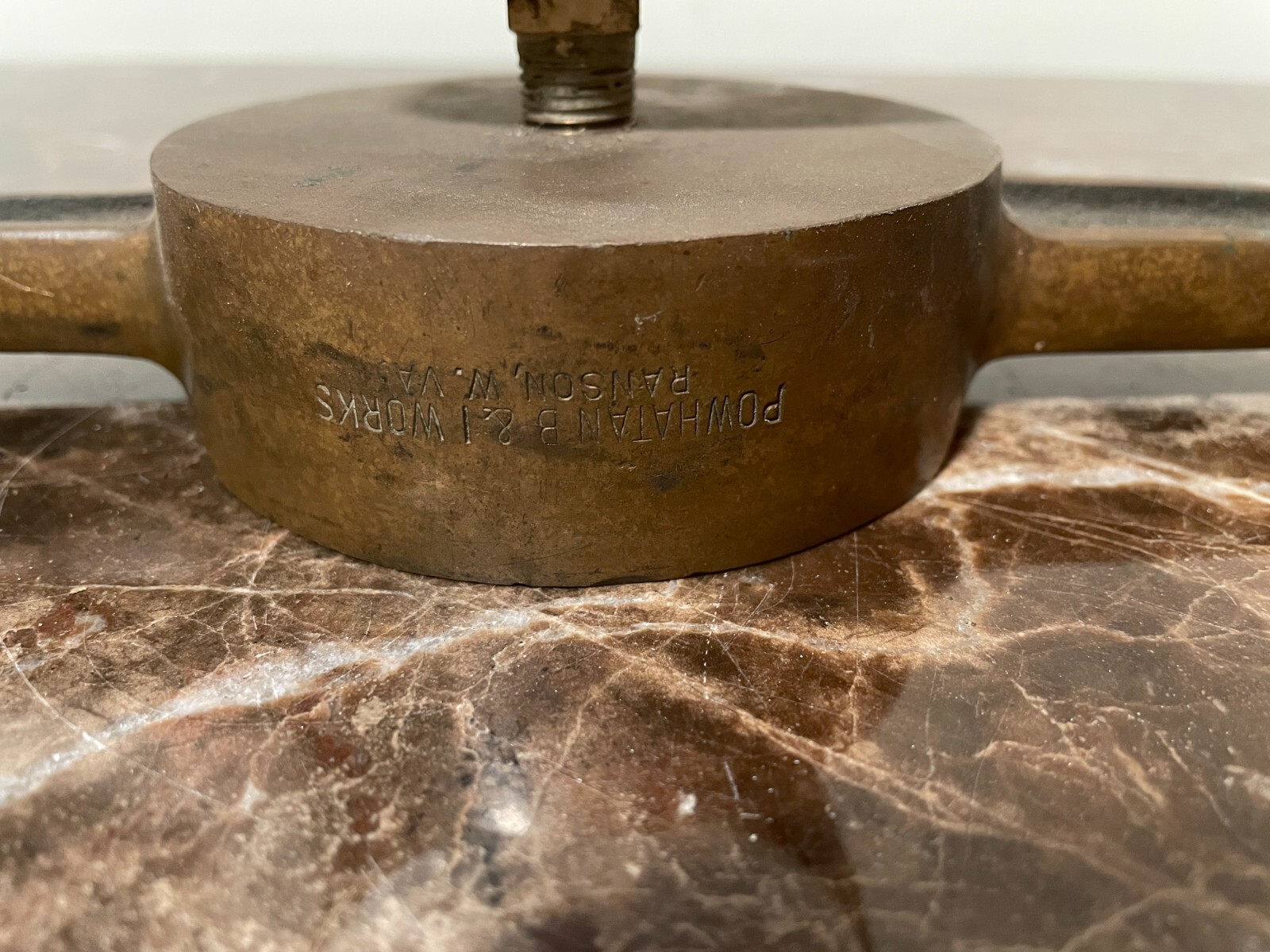 300 PSI Brass Water Pressure Gauge on Powhatan Cap Base Steampunk Nautical Decor