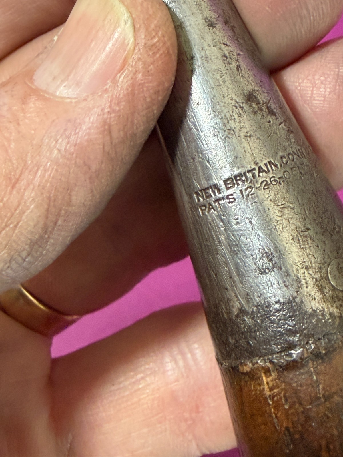 Vintage Stanley No 50 Everlasting 1-1/4″ Wide Butt Chisel-2 Pat. Dates-VGC!