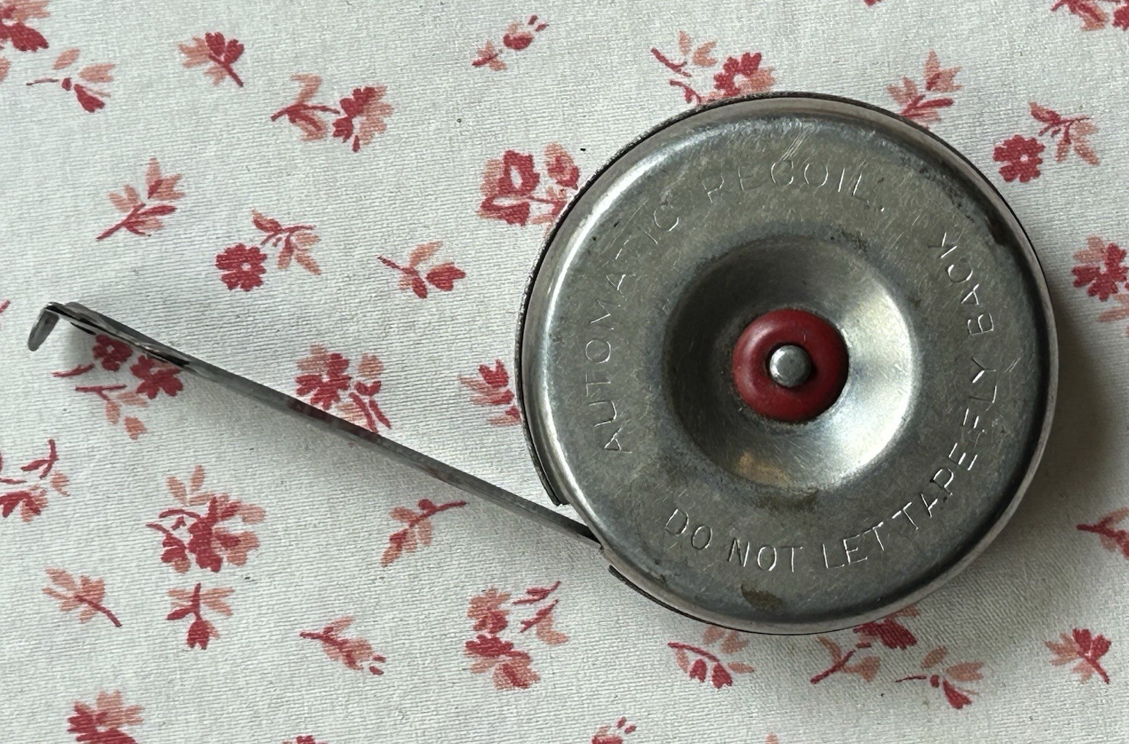 Vintage VULCAN Pocket Tape Measure Chrome Plated Case 6 Foot