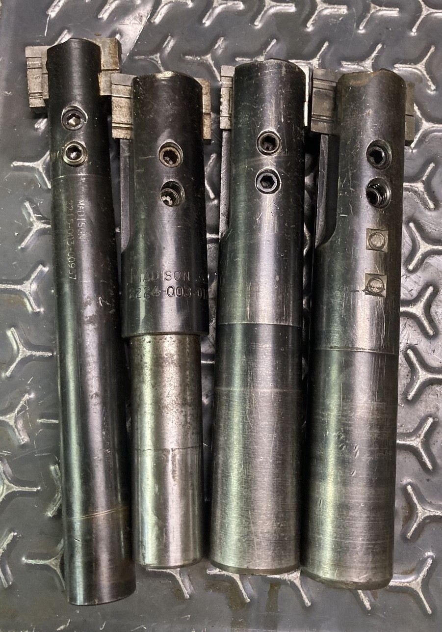 4pc Madison Doublife Adjustable Reamer Lot Carbide Tip Machinist Tool