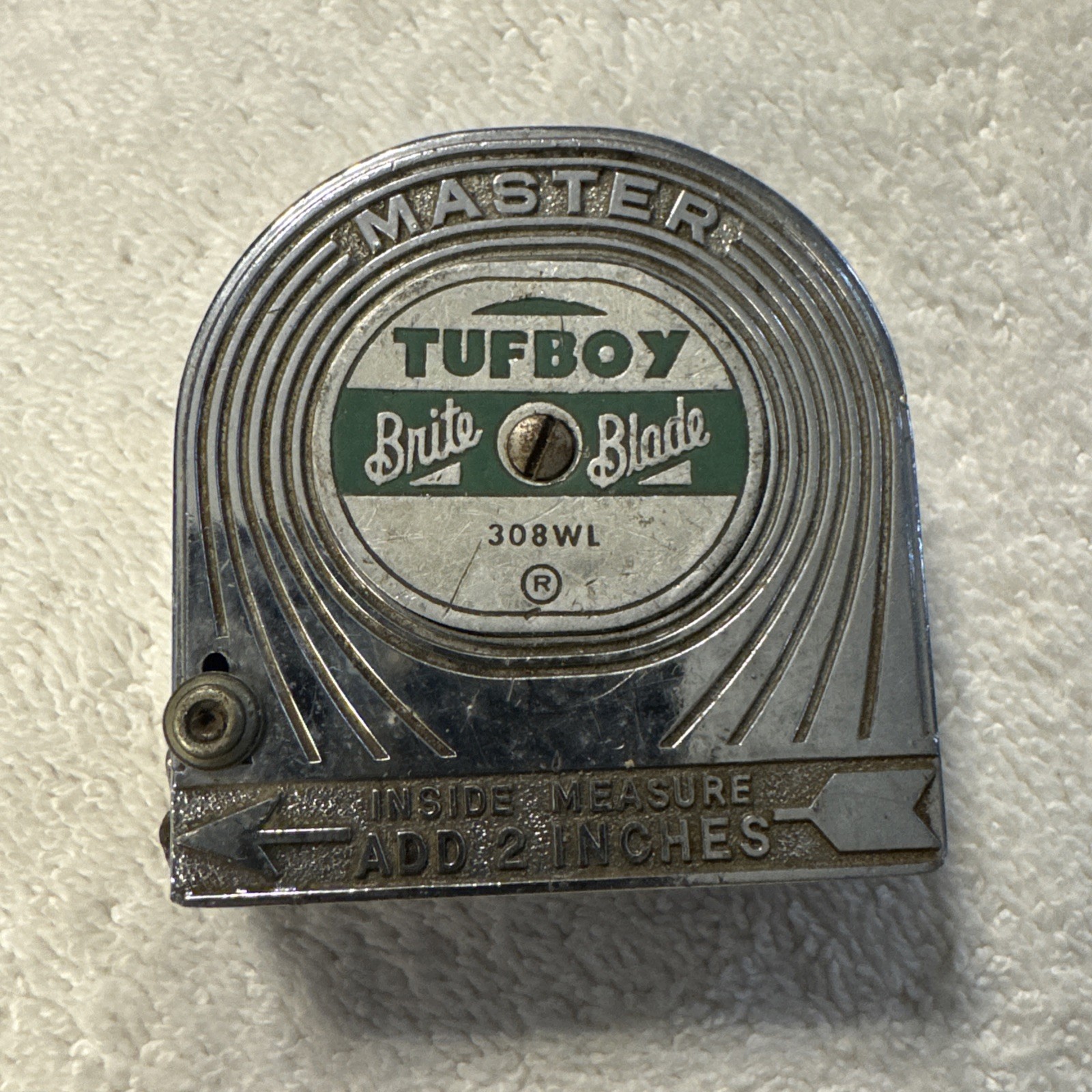 6 foot master TUFBOY NO 308WL Tape Measure tool vtg, USA