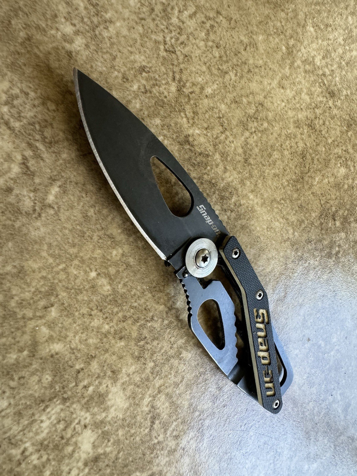 🔴 Snap-On EDC KNIFE Tactical – LEVER LOCK BACK FRAME POCKET Clip COMPACT KNIFE
