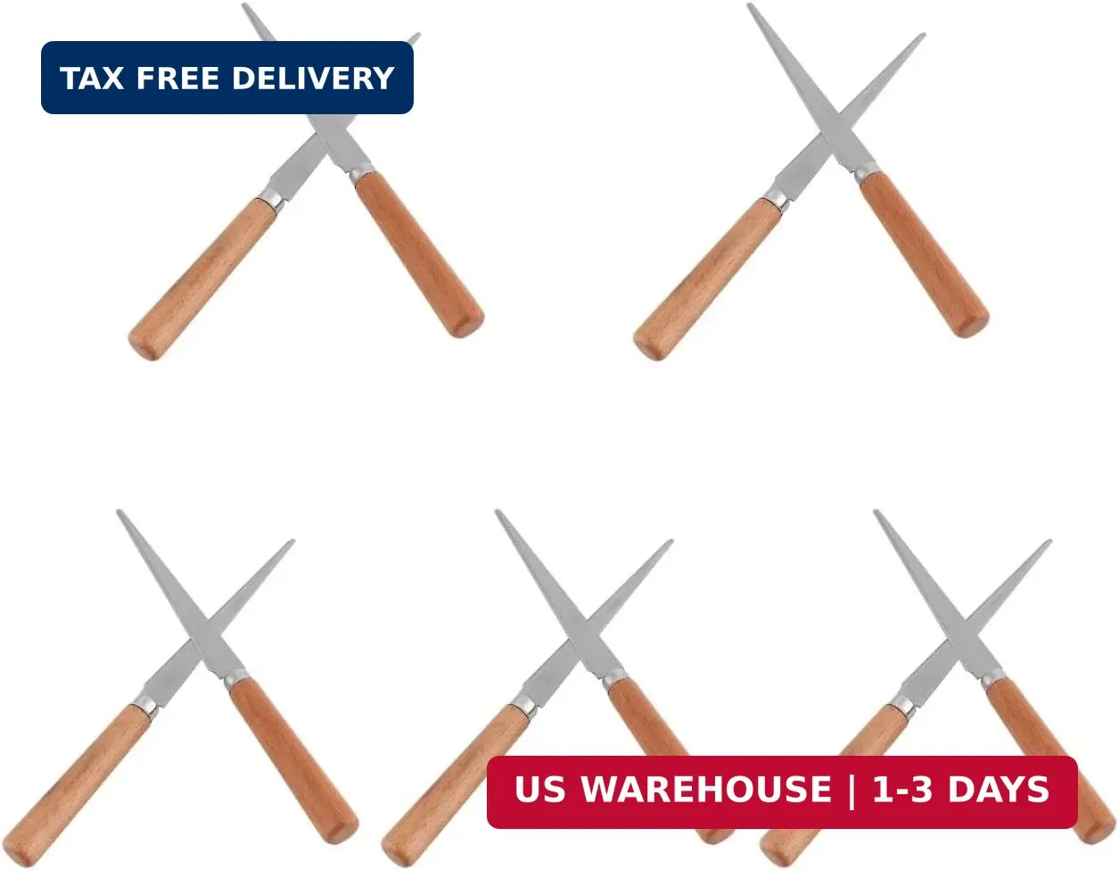Fettling Sculpture Carpenter for Polymer Smoothing: 10pcs Wood Handles Steel Too