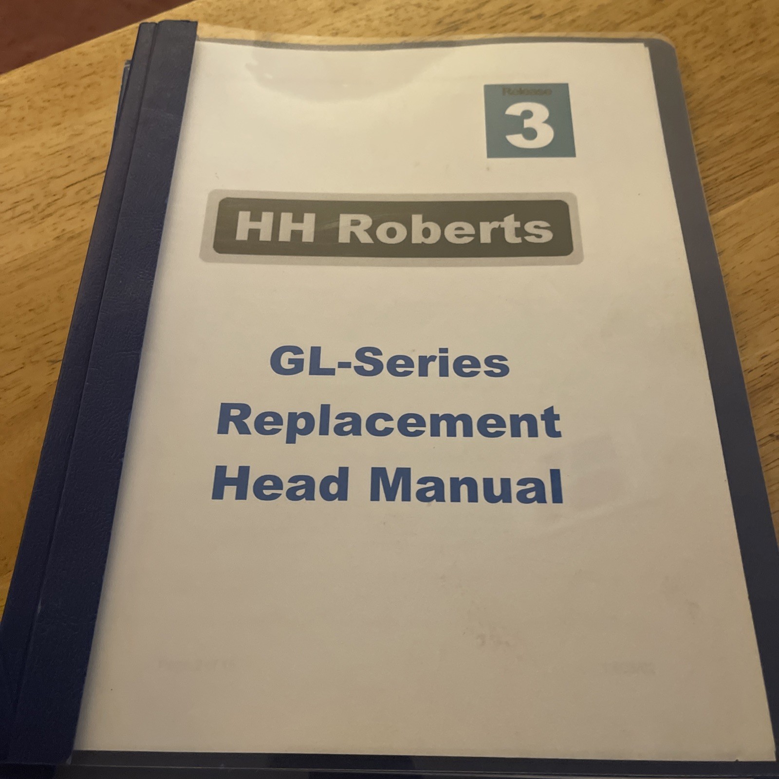 HH Roberts GL-Series Replacement Head Manual